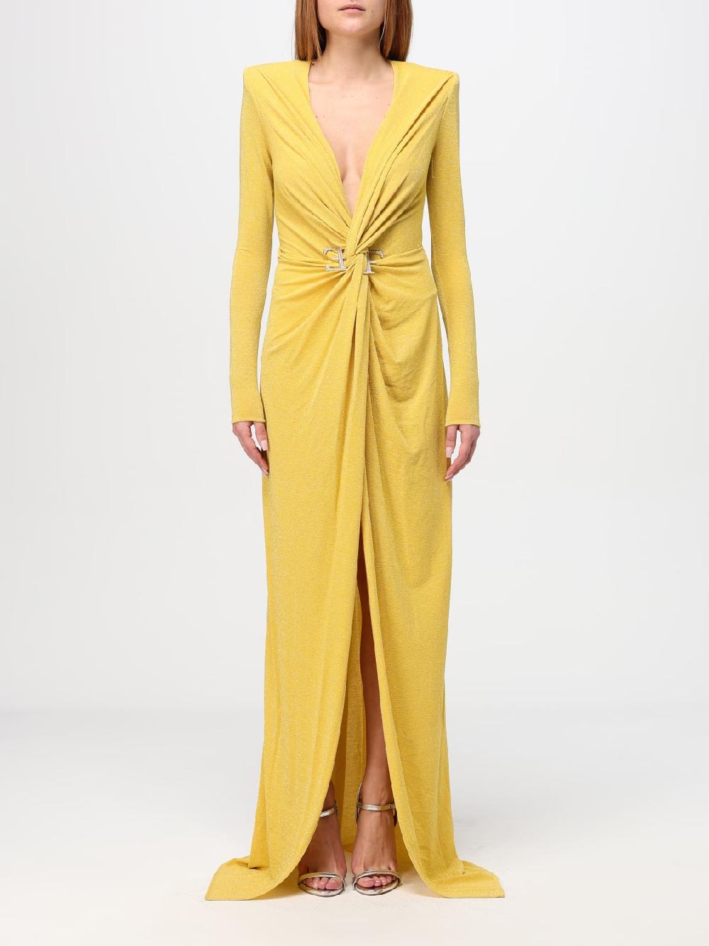 Giglio Abito in jersey lurex con nodo Elisabetta Franchi