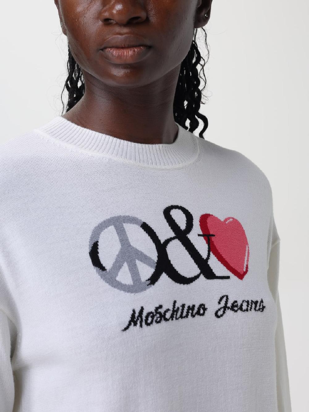 Giglio Abito In Maglia Di Lana Vergine Moschino Jeans