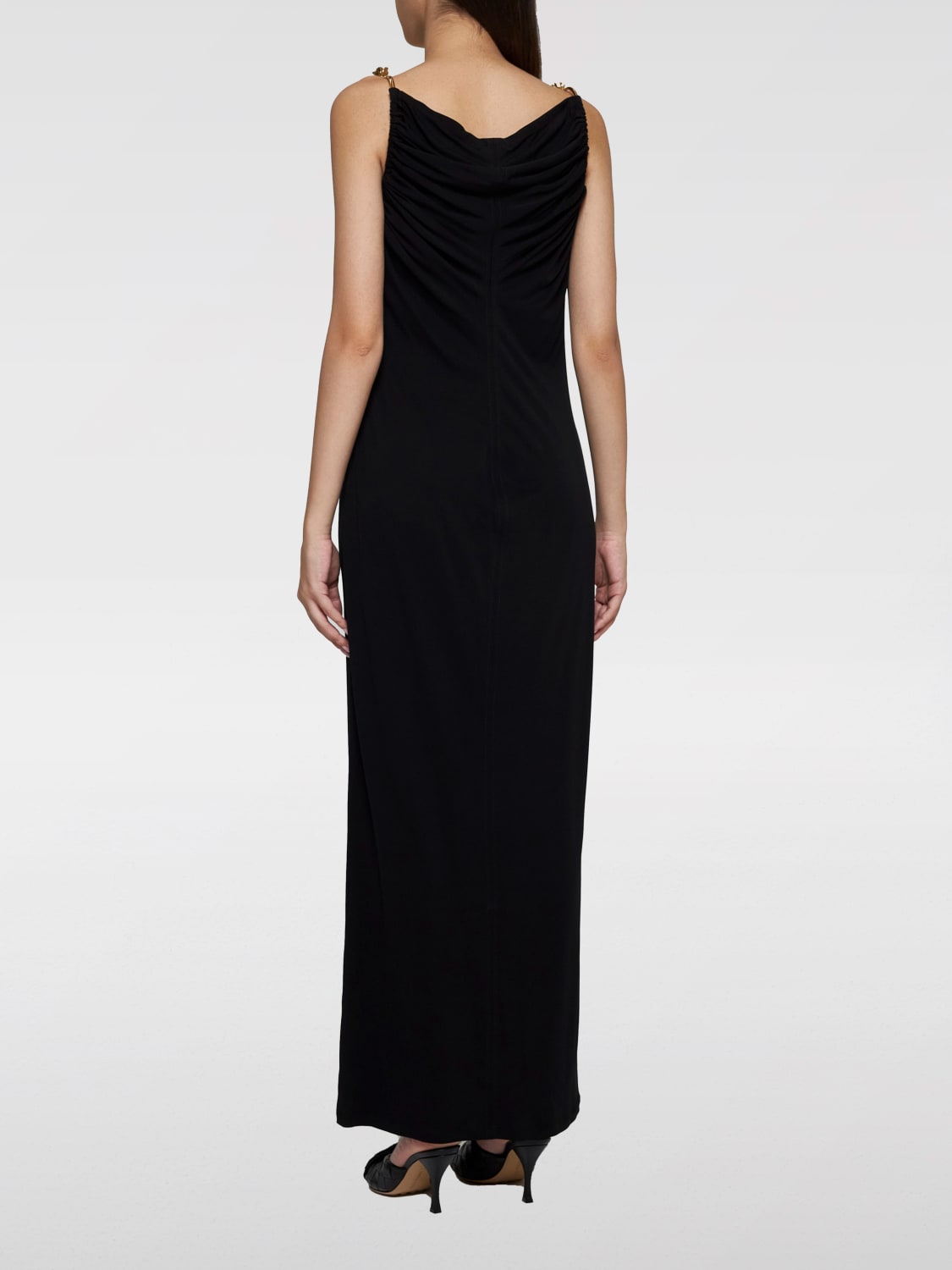 Giglio Abito Lungo In Jersey Di Viscosa Bottega Veneta