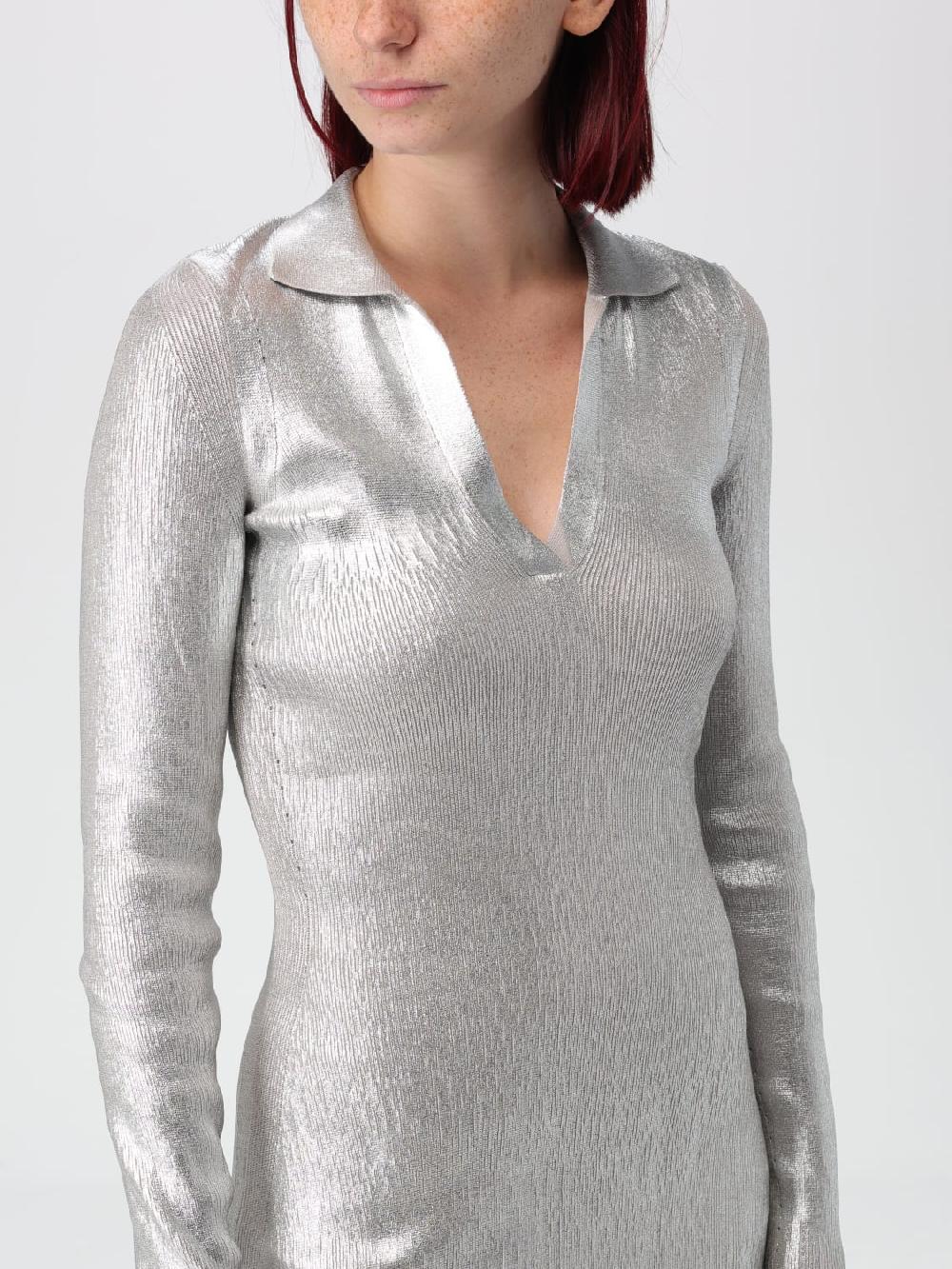 Giglio Abito Midi Diesel In Tessuto Elasticizzato Lamè