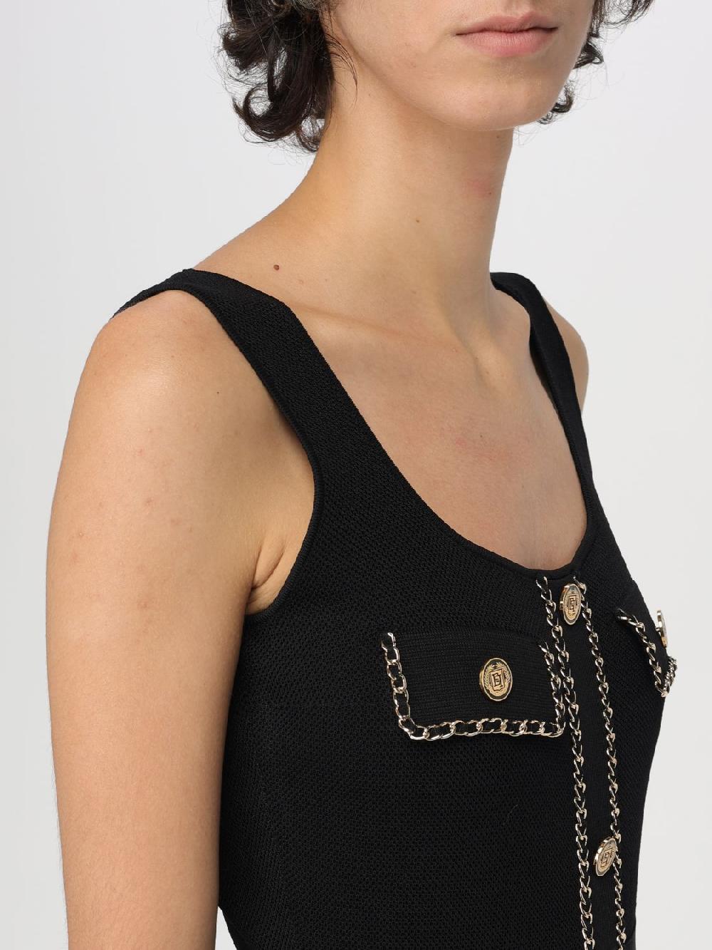 Giglio Abito Midi Elisabetta Franchi In Viscosa Stretch