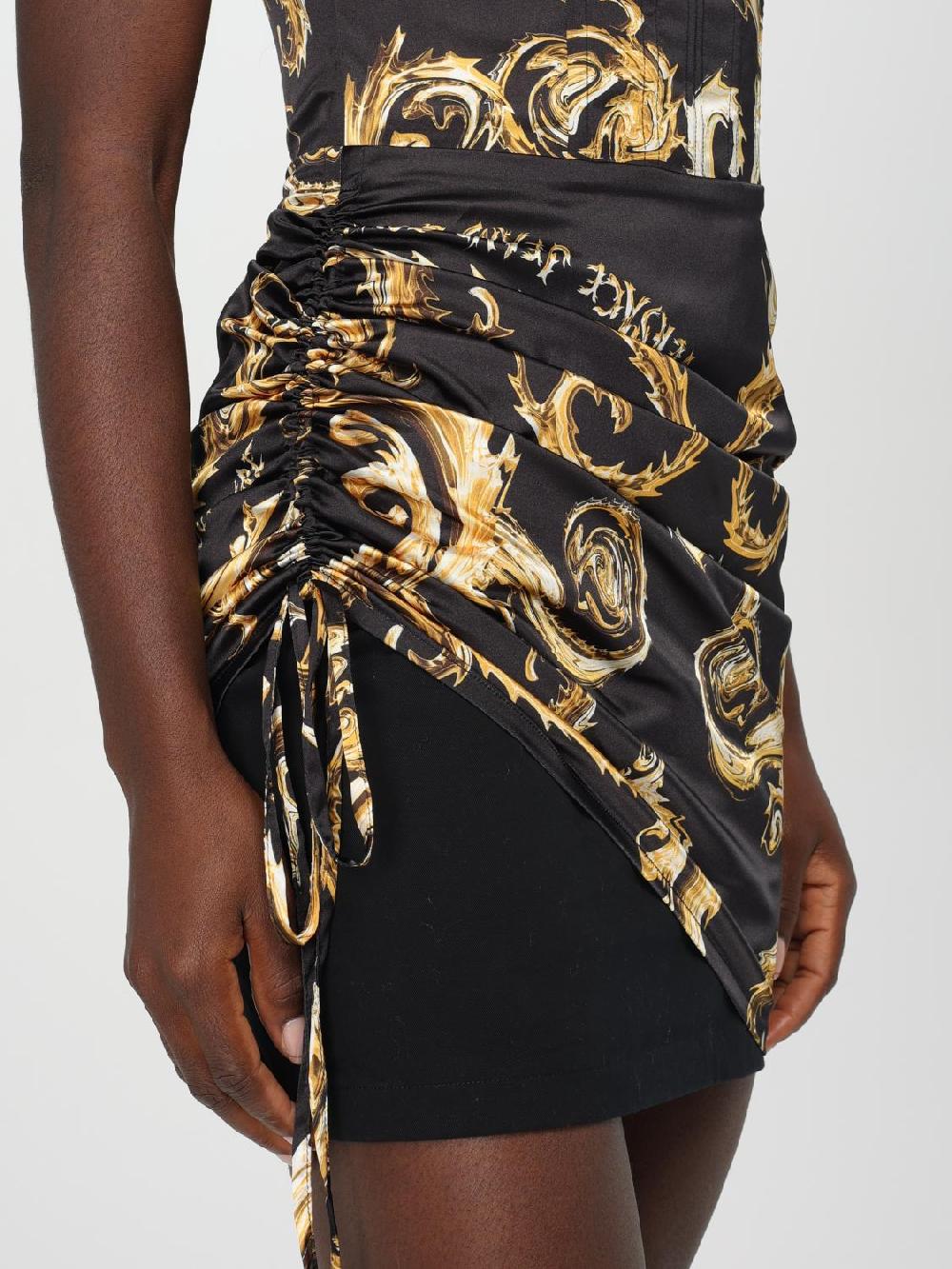 Giglio Abito Mini Versace Jeans Couture In Tessuto Elasticizzato