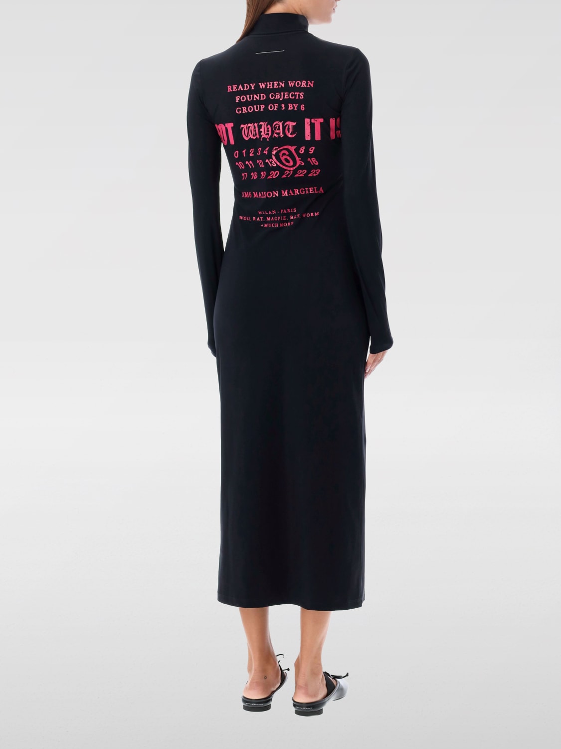 Giglio Abito MM6 Maison Margiela In Tessuto Elasticizzato