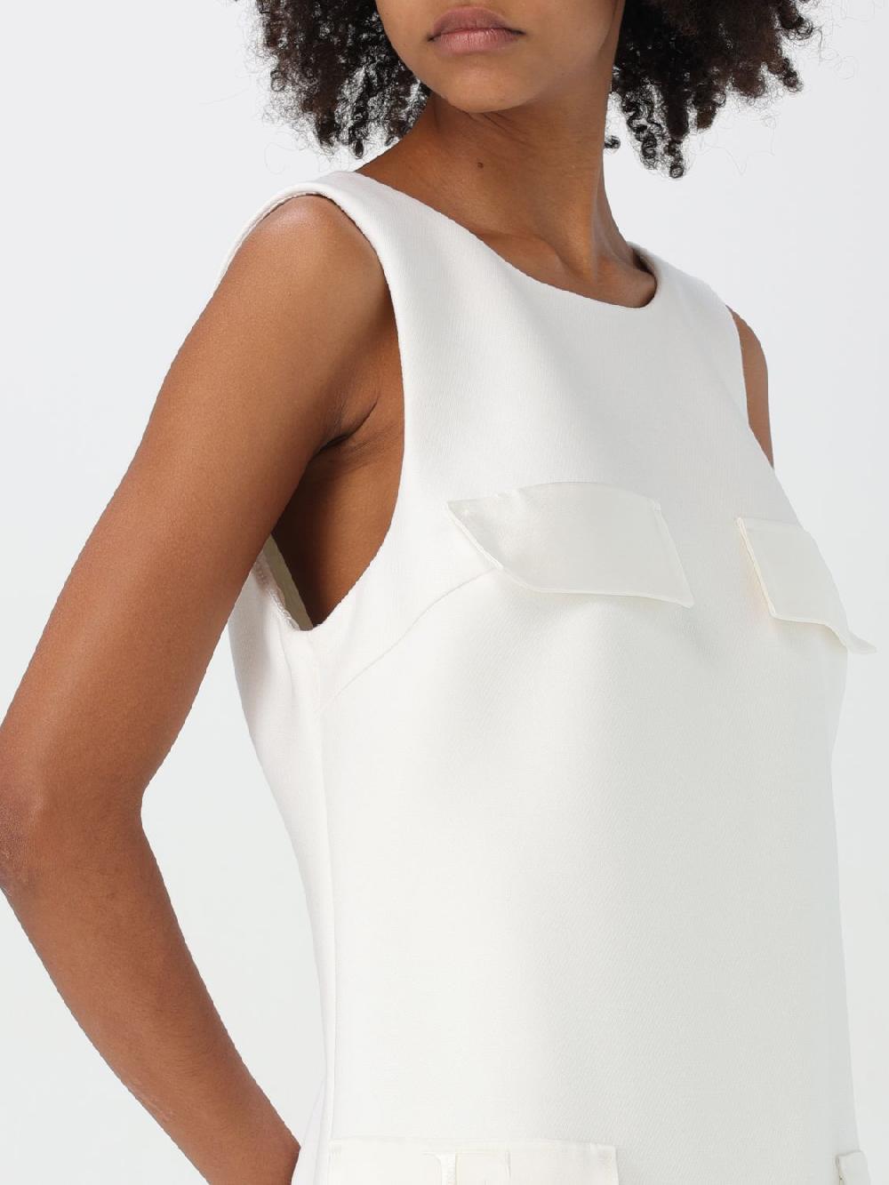 Giglio Abito Monogram Boxy In Crepe Elisabetta Franchi