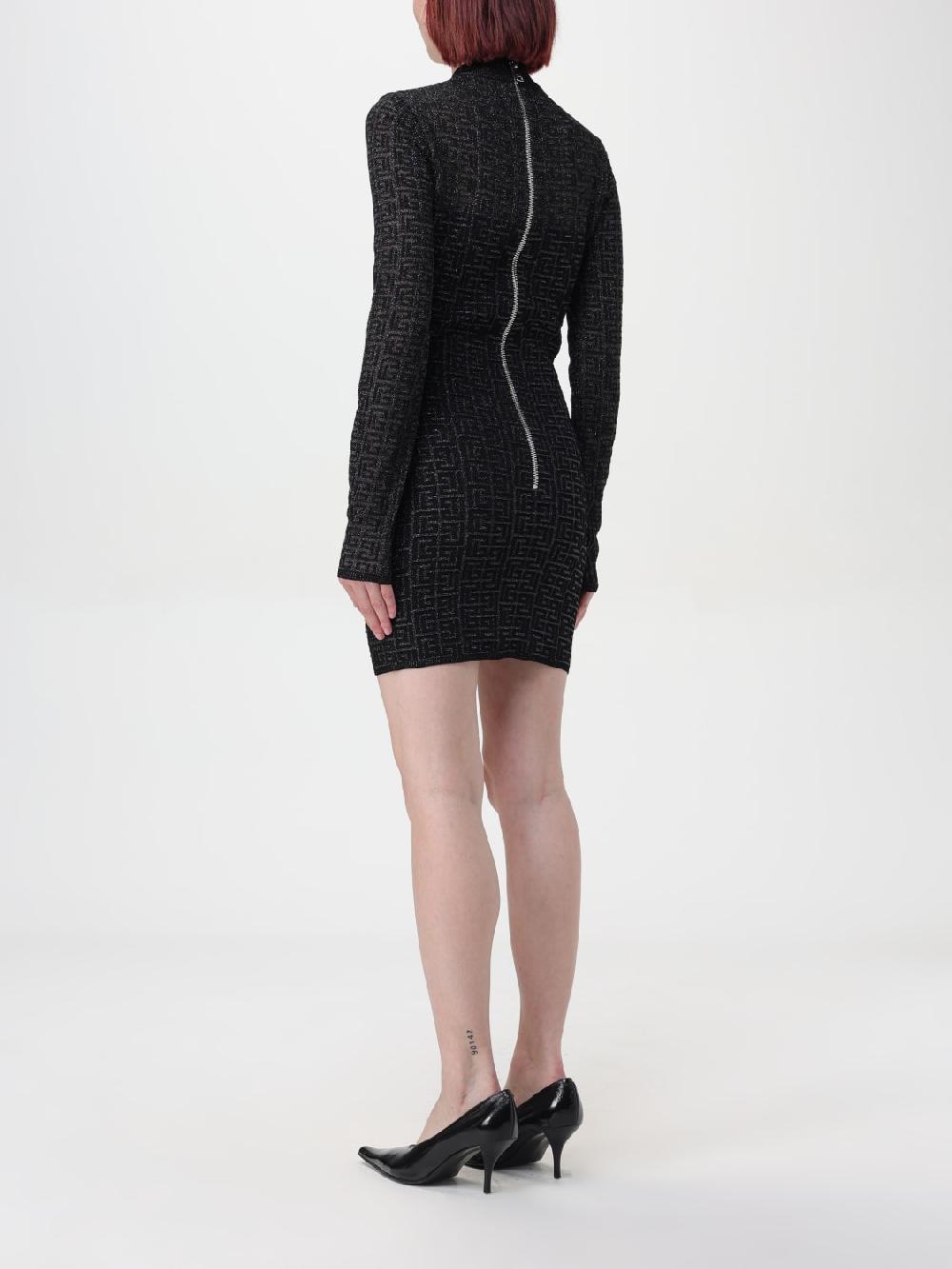 Giglio Abito PB Labyrinth Balmain In Viscosa Jacquard