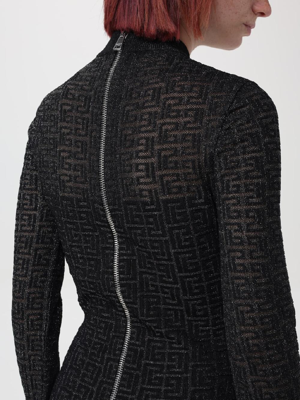 Giglio Abito PB Labyrinth Balmain In Viscosa Jacquard