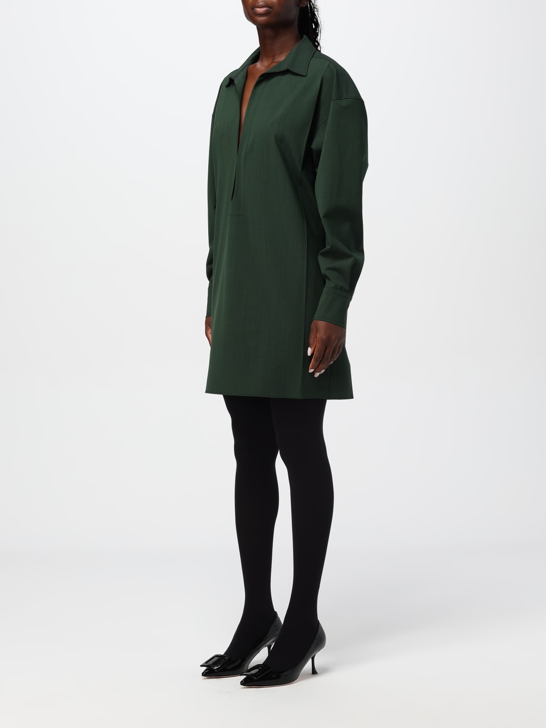 Giglio Abito Philosophy Di Lorenzo Serafini In Misto Lana Stretch