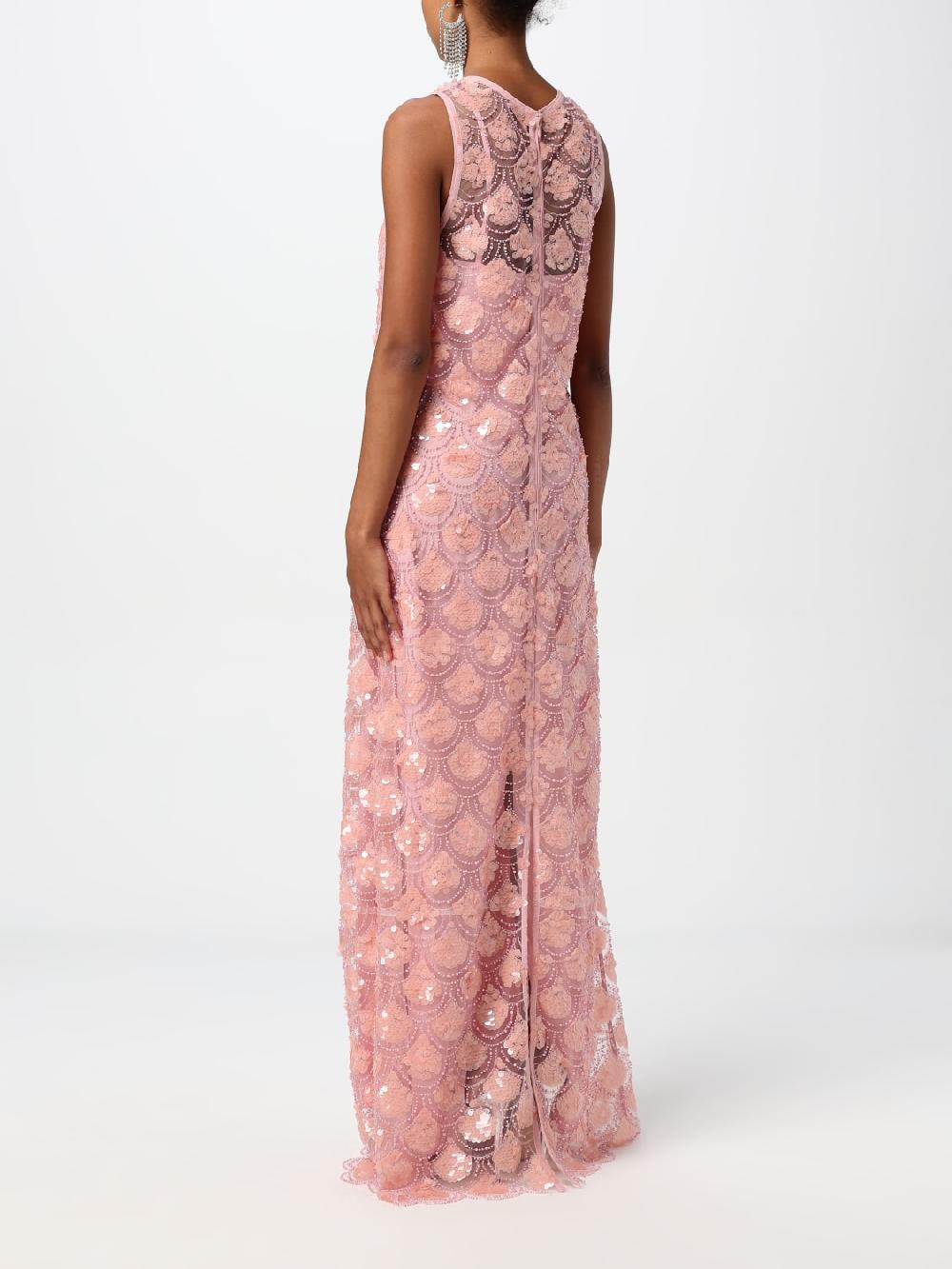 Giglio Abito Rotate In Tulle Con Ricami Di Paillettes