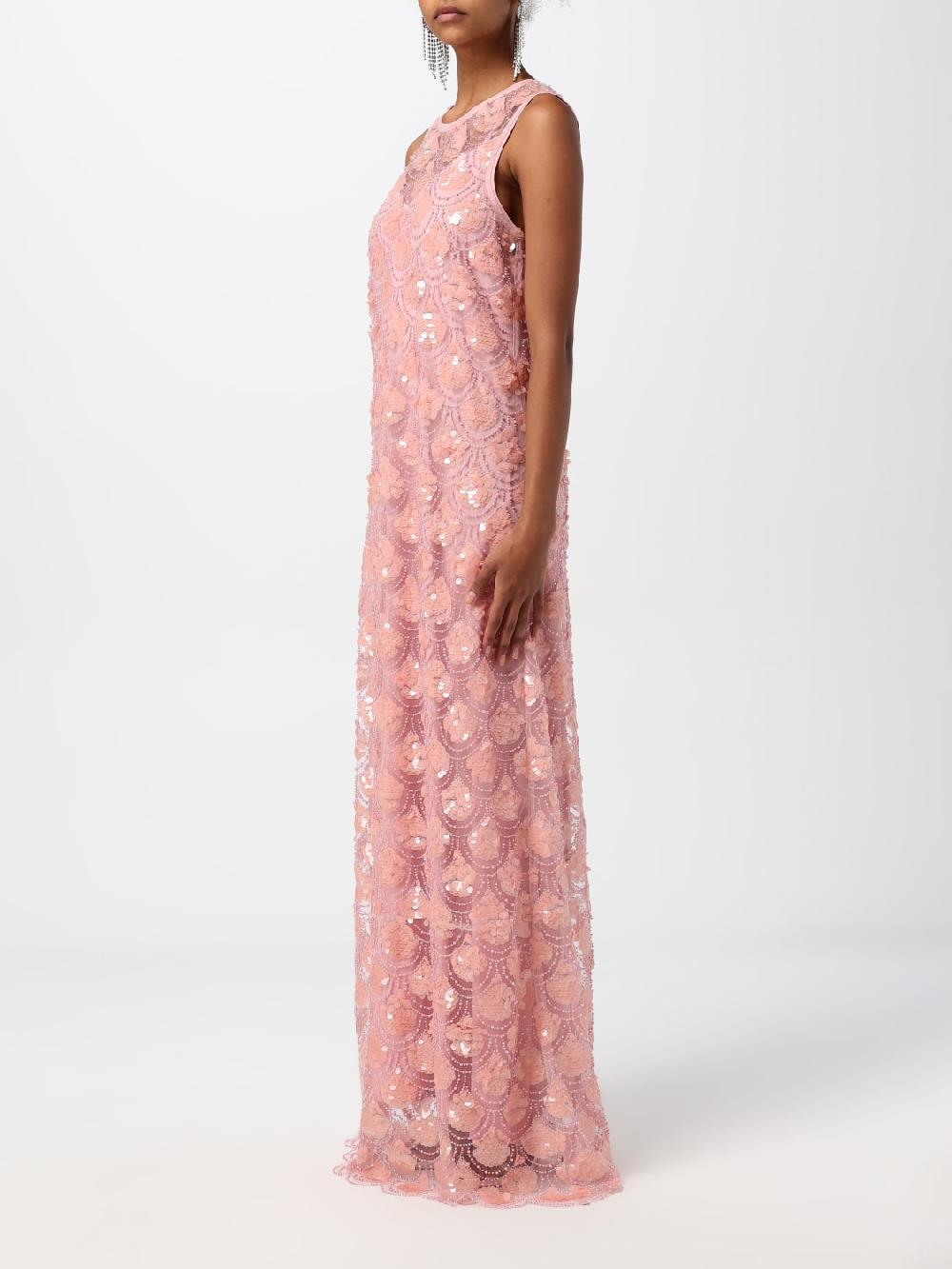 Giglio Abito Rotate In Tulle Con Ricami Di Paillettes