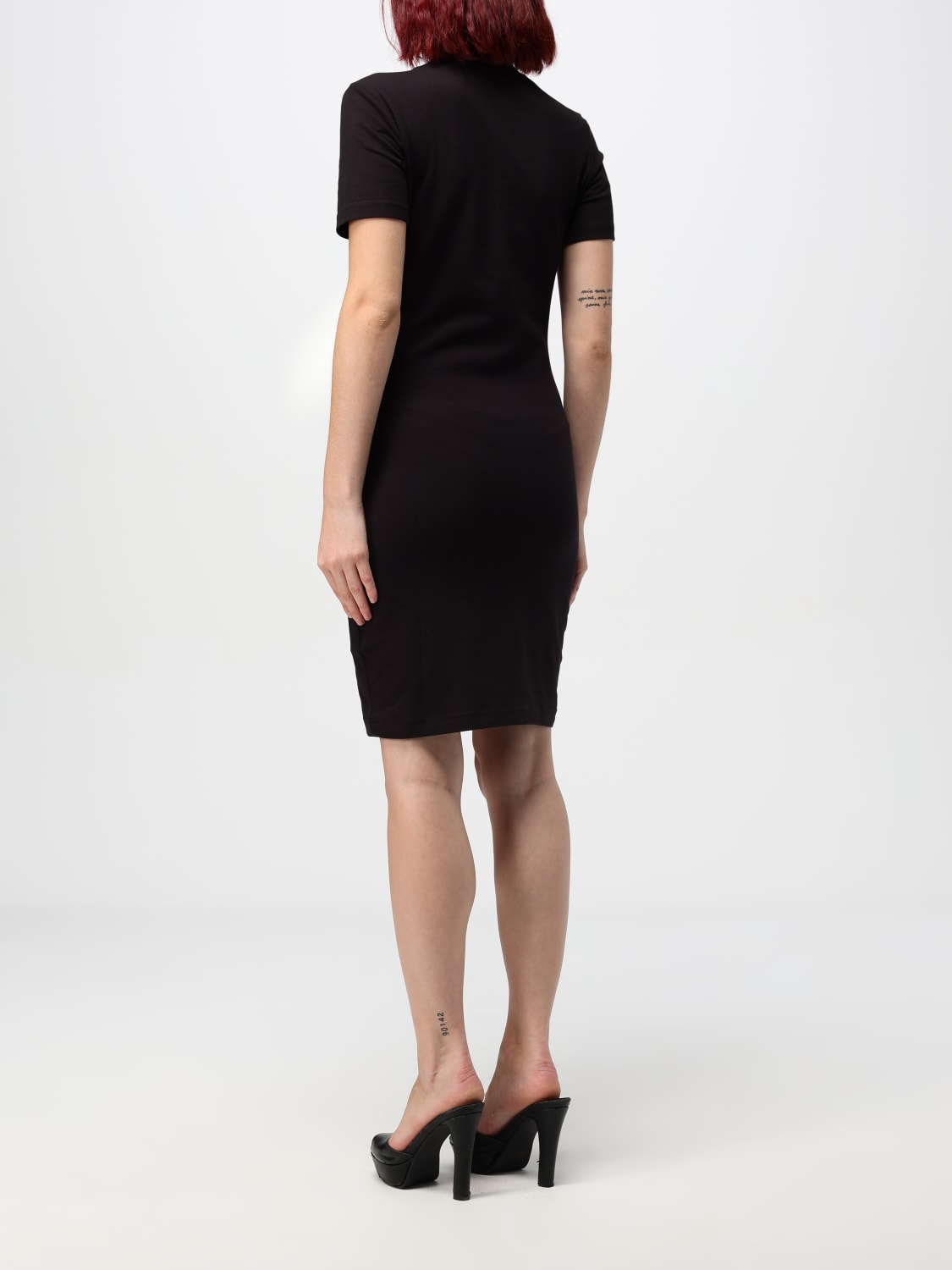 Giglio Abito Versace Jeans Couture In Cotone Stretch