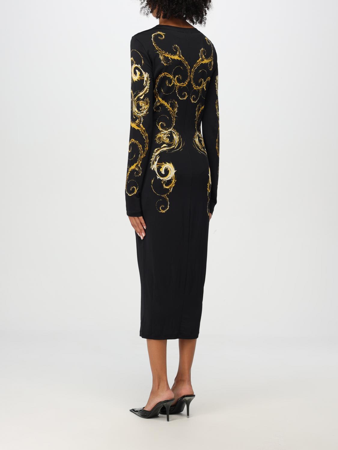 Giglio Abito Versace Jeans Couture In Viscosa Stretch