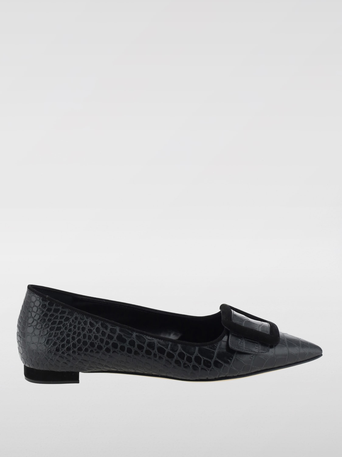 Giglio Ballerina Maysale Manolo Blahnik in pelle stampa cocco