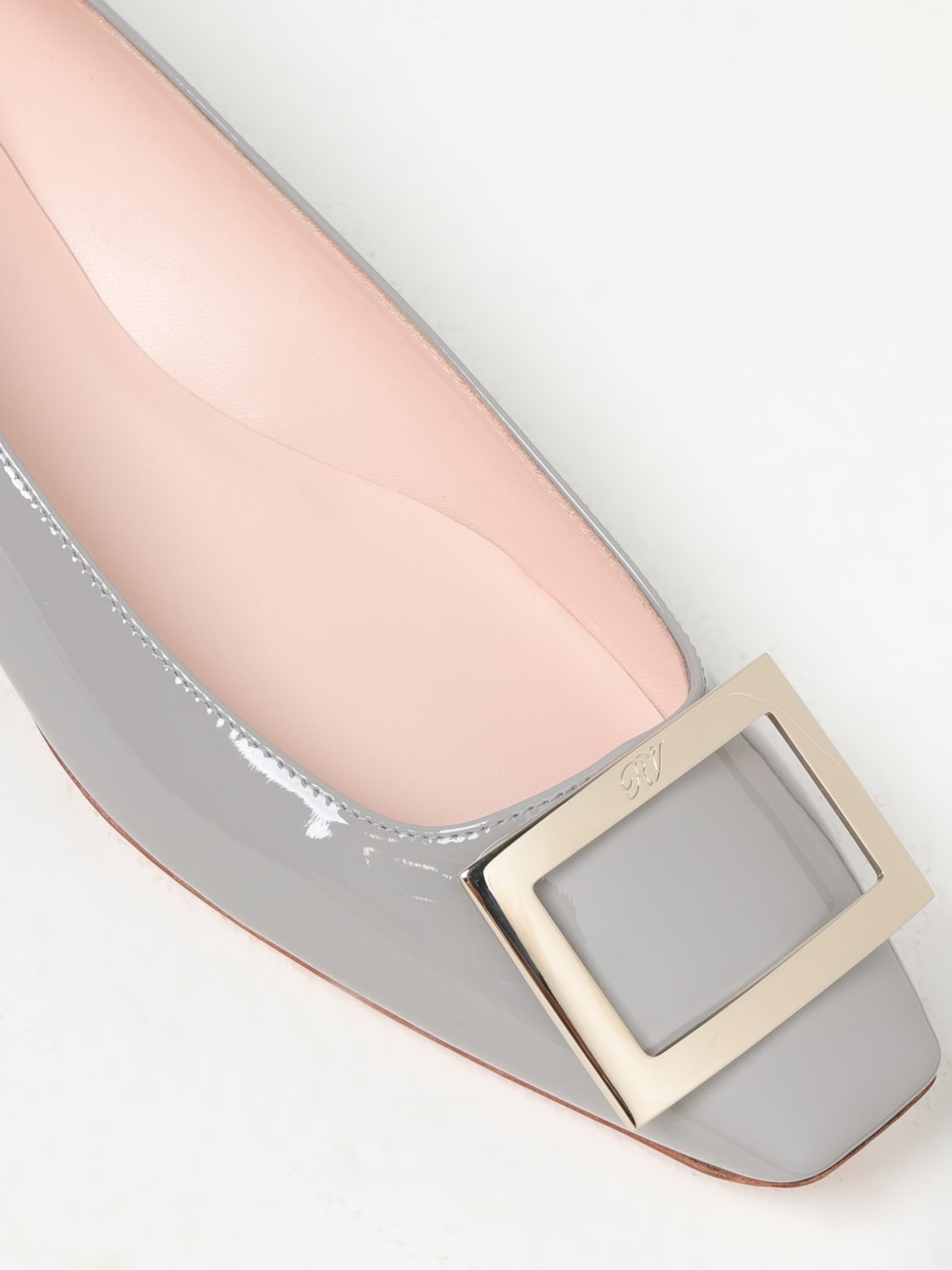 Giglio Ballerina Roger Vivier In Vernice Con Fibbia Decorativa