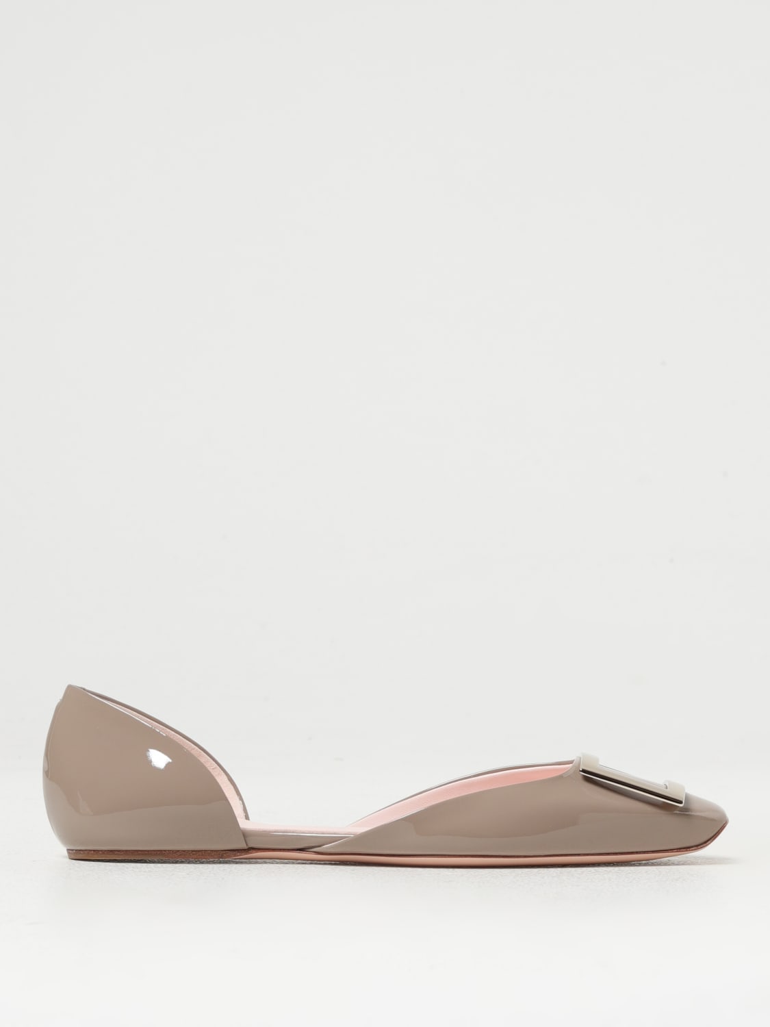 Giglio Ballerina Roger Vivier in vernice con fibbia decorativa