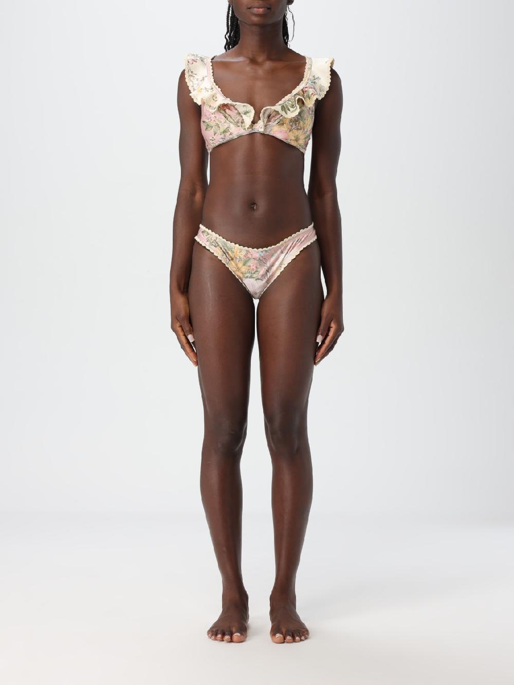 Giglio Bikini Zimmermann in lycra con stampa floreale