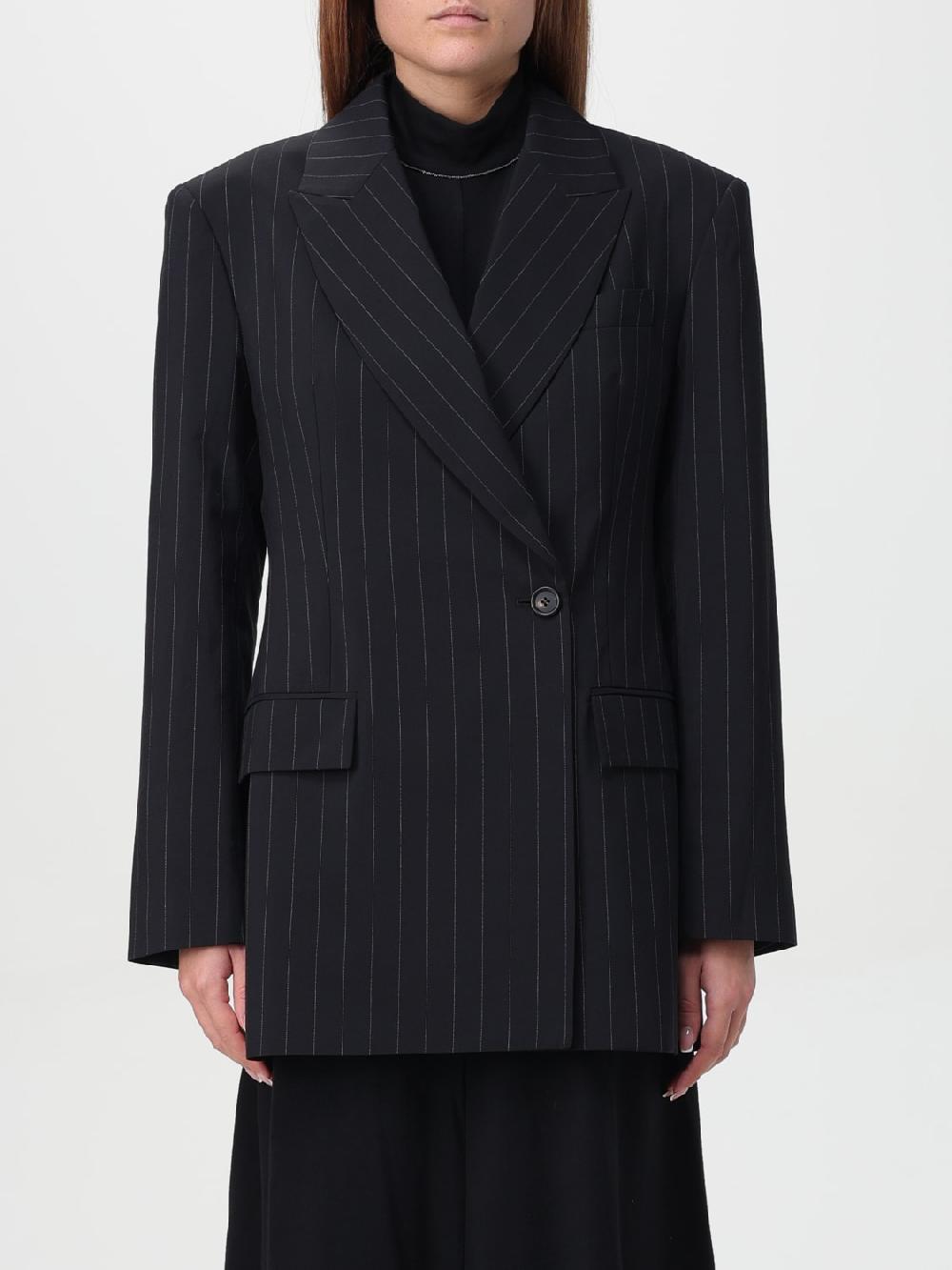 Giglio Blazer a doppiopetto Brunello Cucinelli in misto lana a righe