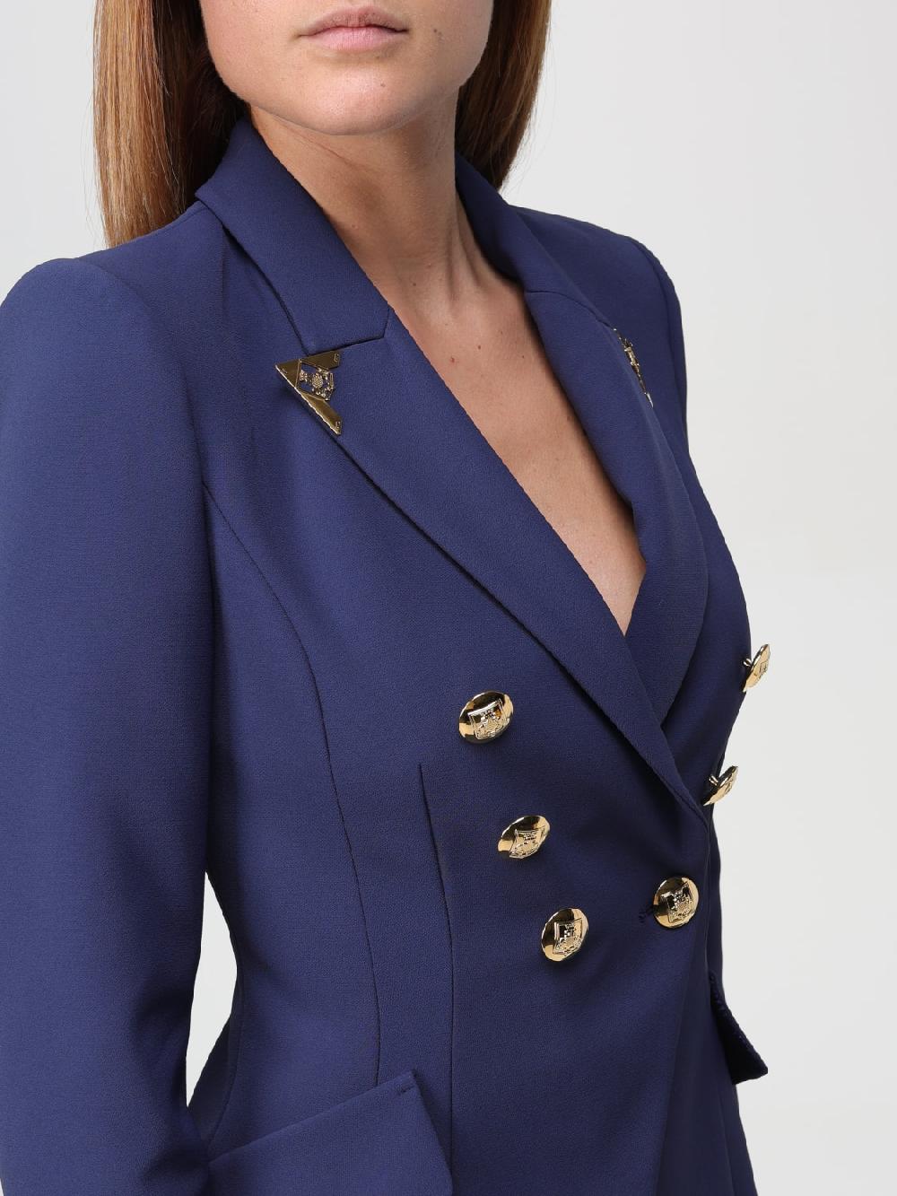 Giglio Blazer A Doppiopetto Elisabetta Franchi In Crepe