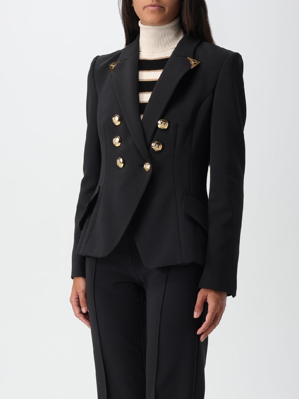 Giglio Blazer A Doppiopetto Elisabetta Franchi In Crepe