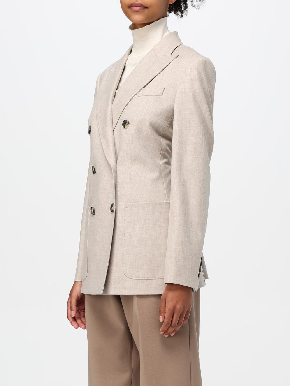 Giglio Blazer A Doppiopetto Max Mara In Lana E Cashmere