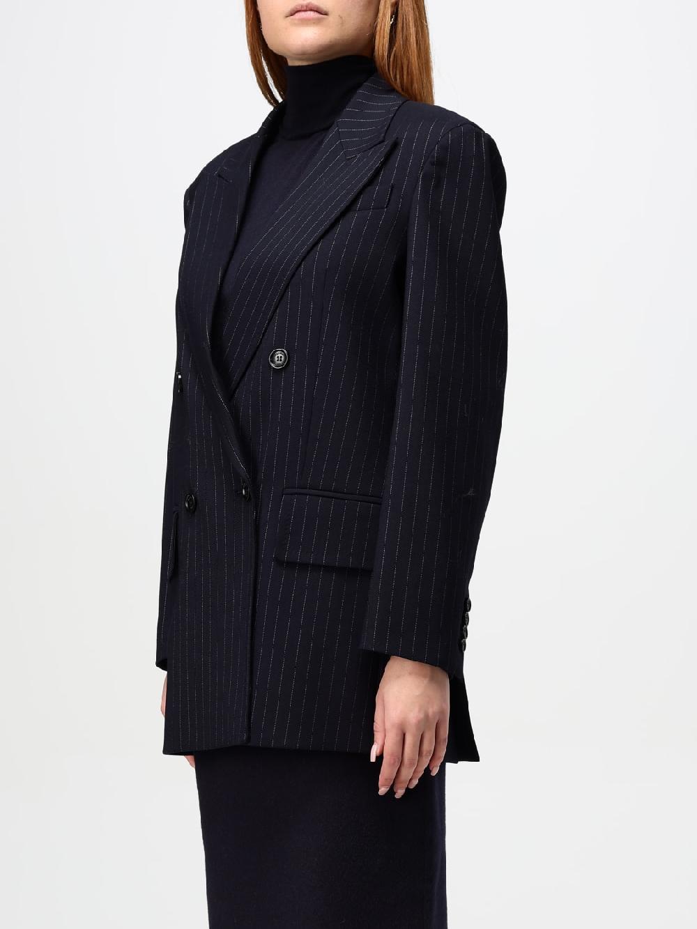 Giglio Blazer A Doppiopetto Max Mara In Lana Vergine