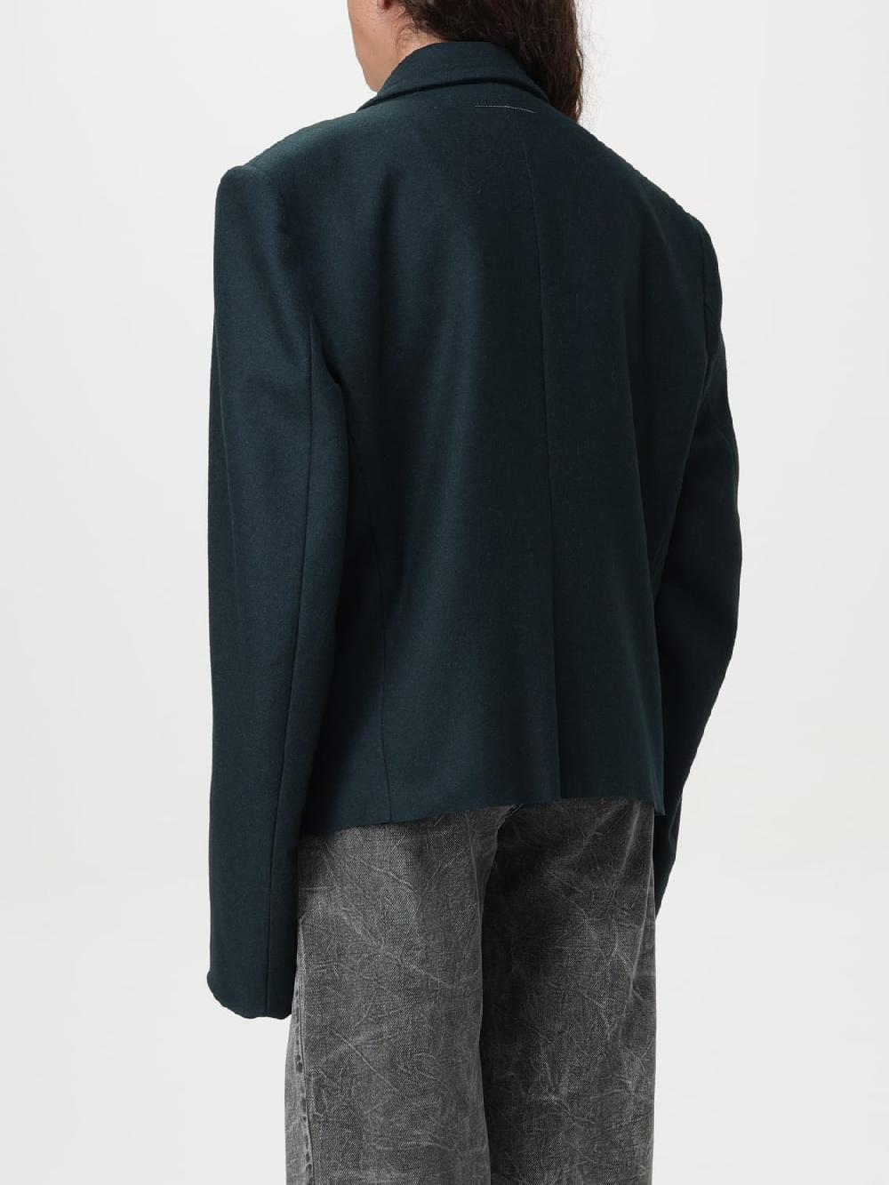 Giglio Blazer A Doppiopetto MM6 Maison Margiela In Misto Lana