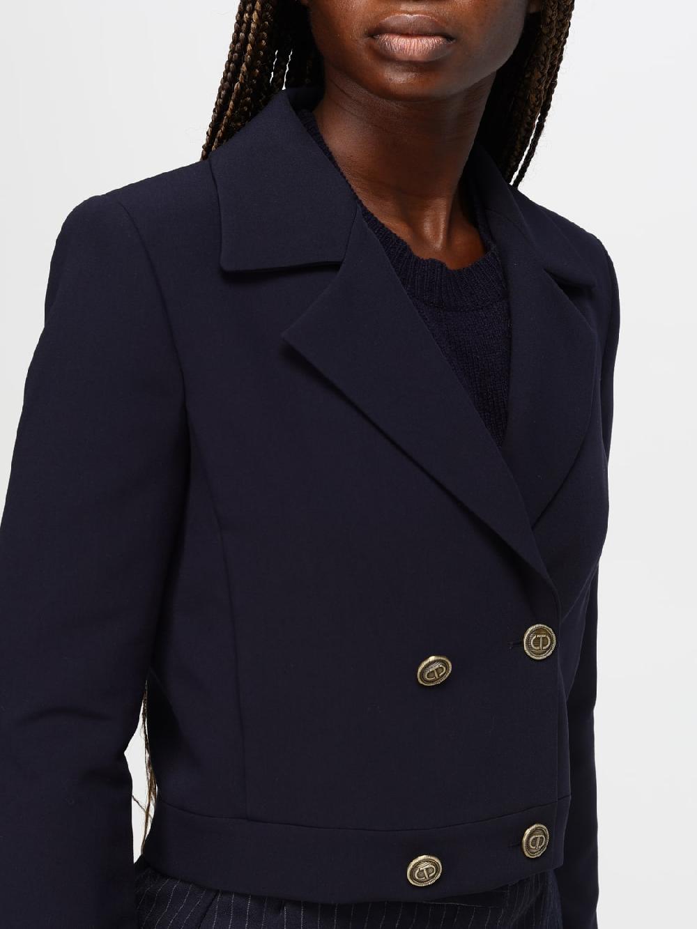 Giglio Blazer A Doppiopetto Twinset In Misto Viscosa