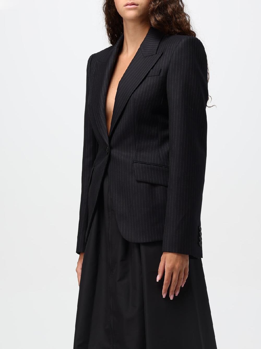 Giglio Blazer Alexander McQueen In Lana Con Motivo A Righe