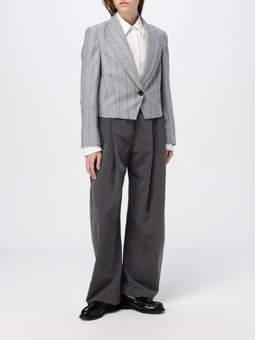 Giglio Blazer Cropped Brunello Cucinelli In Misto Lana Vergine