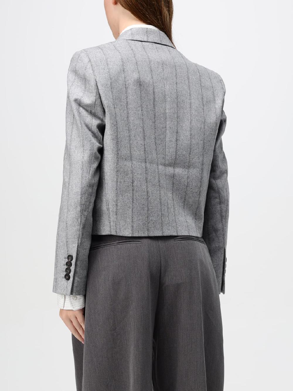 Giglio Blazer Cropped Brunello Cucinelli In Misto Lana Vergine