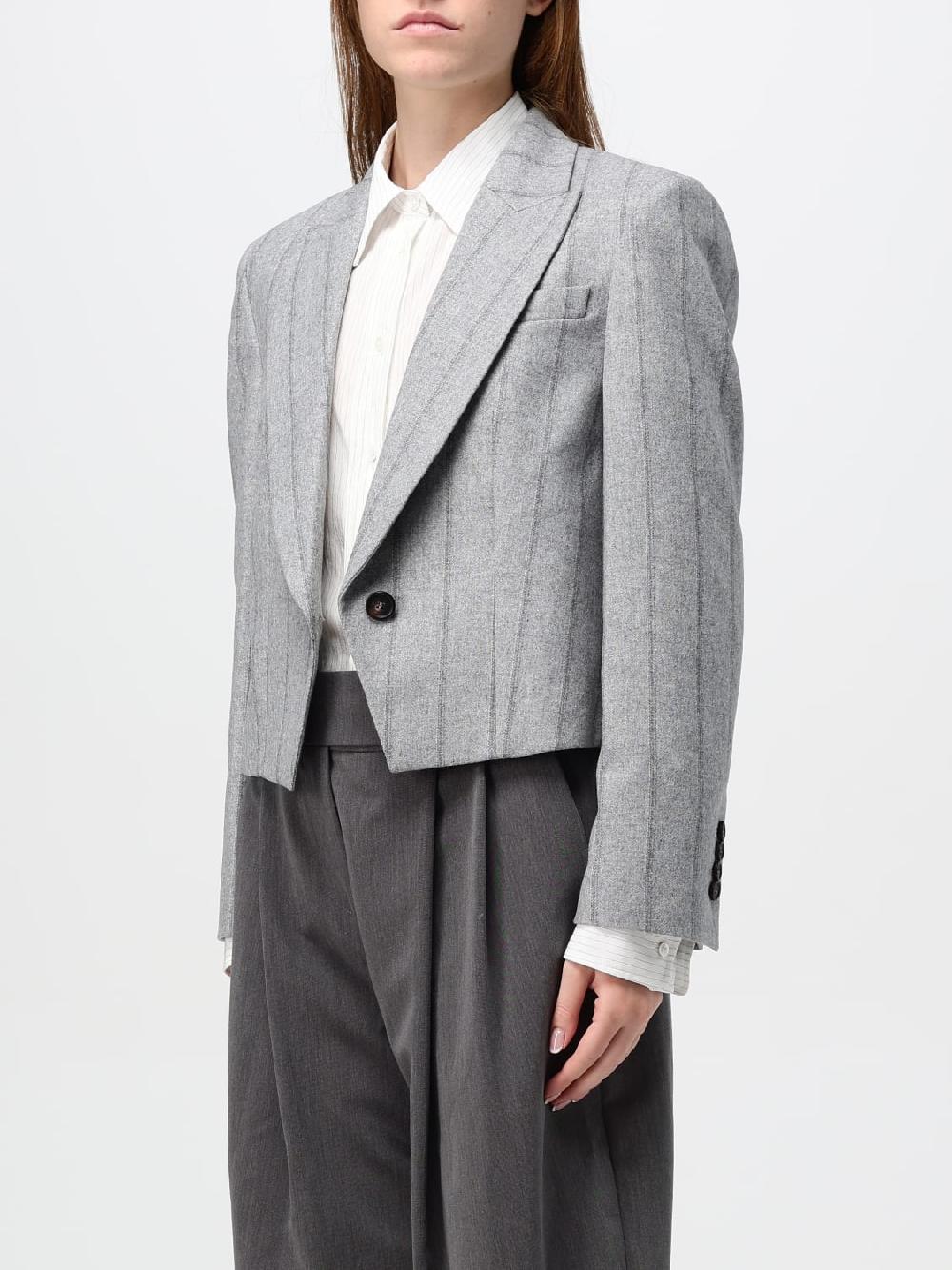 Giglio Blazer Cropped Brunello Cucinelli In Misto Lana Vergine