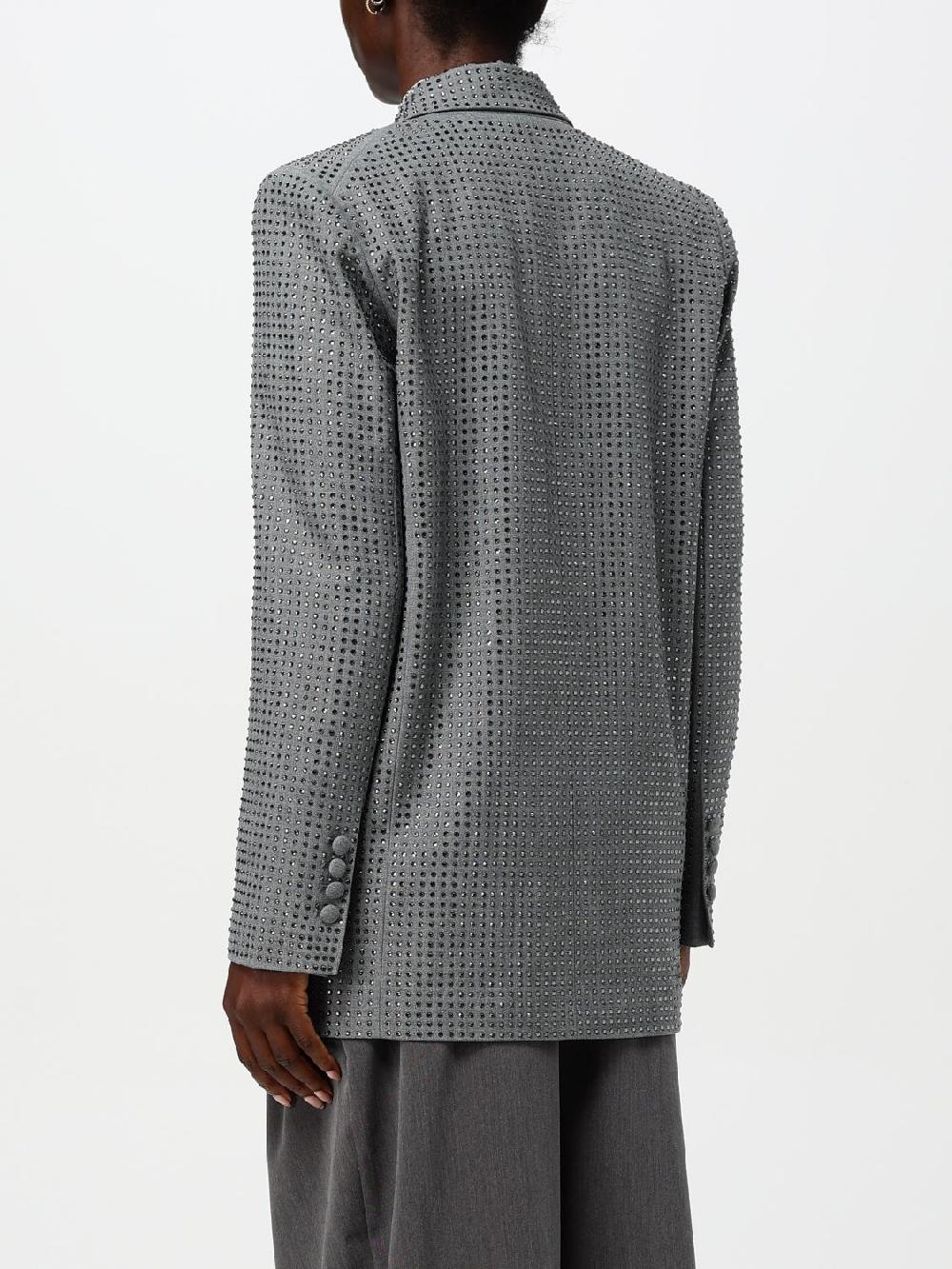 Giglio Blazer Doppiopetto Pinko In Misto Viscosa Con Strass