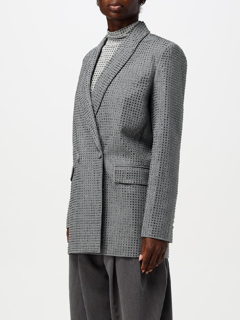 Giglio Blazer Doppiopetto Pinko In Misto Viscosa Con Strass