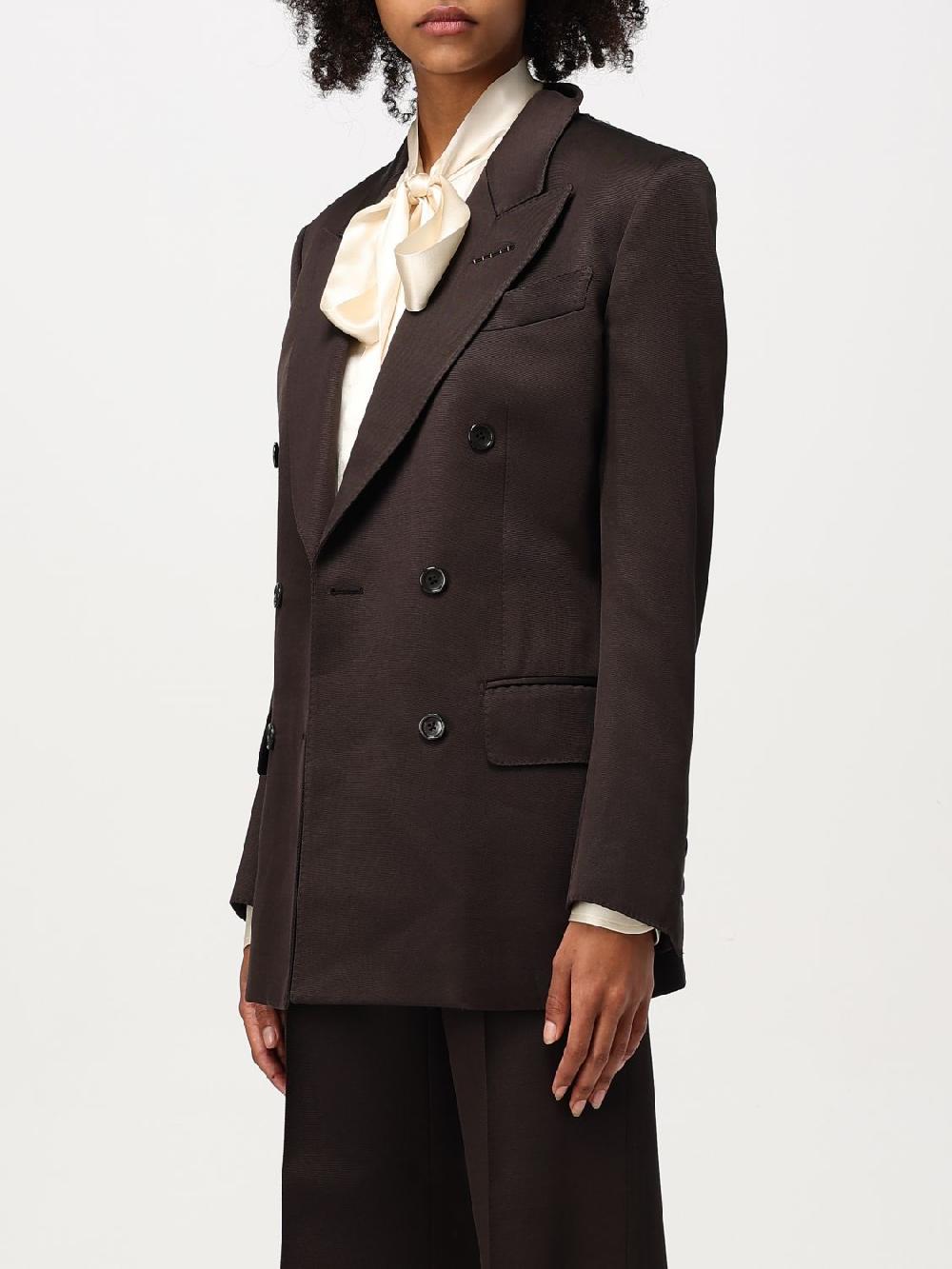 Giglio Blazer Doppiopetto Tom Ford In Lana Vergine E Seta