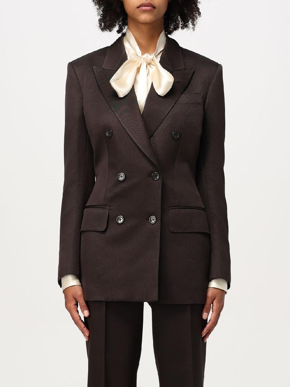 Giglio Blazer doppiopetto Tom Ford in lana vergine e seta