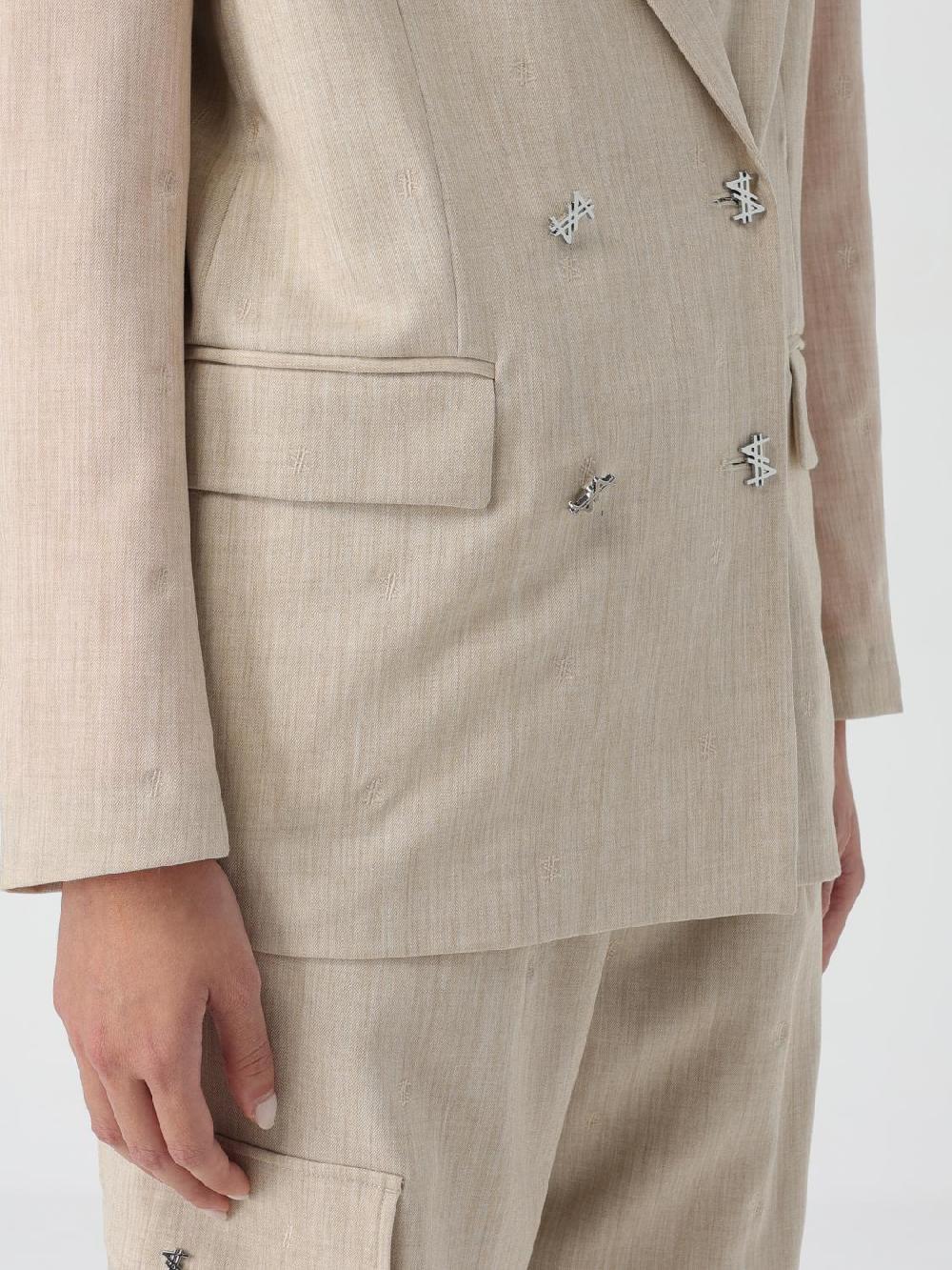 Giglio Blazer Doppiopetto Twinset - Actitude In Misto Viscosa
