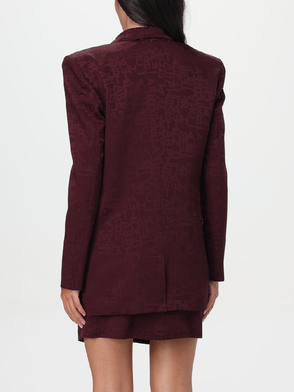 Giglio Blazer Elisabetta Franchi In Viscosa Con Logo Jacquard