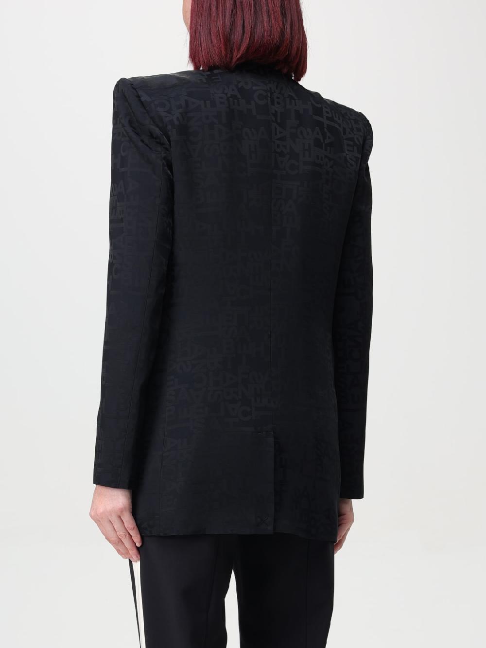 Giglio Blazer Elisabetta Franchi In Viscosa Con Logo Jacquard