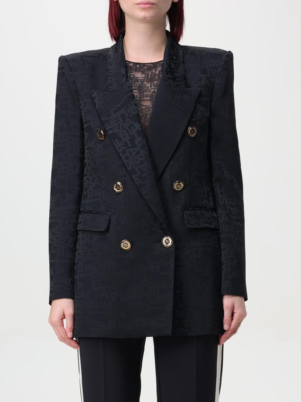 Giglio Blazer Elisabetta Franchi in viscosa con logo jacquard