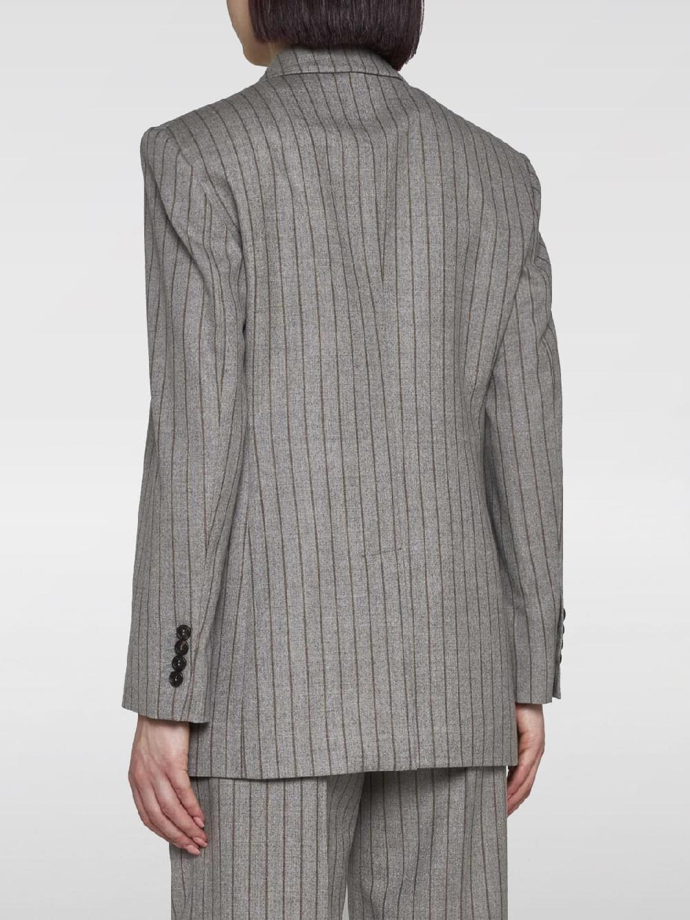 Giglio Blazer Gessato A Doppiopetto Brunello Cucinelli