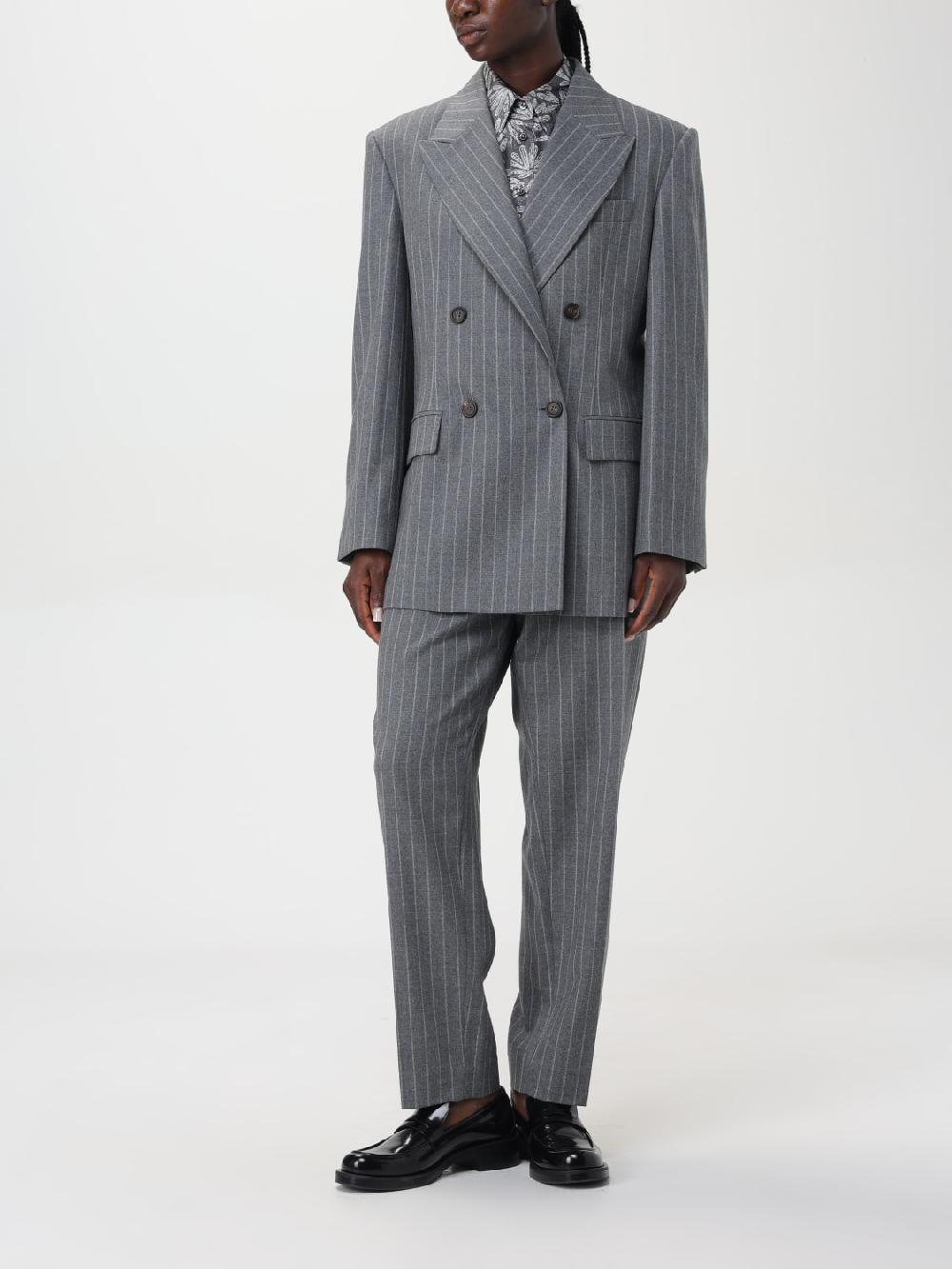 Giglio Blazer Gessato A Doppiopetto Brunello Cucinelli