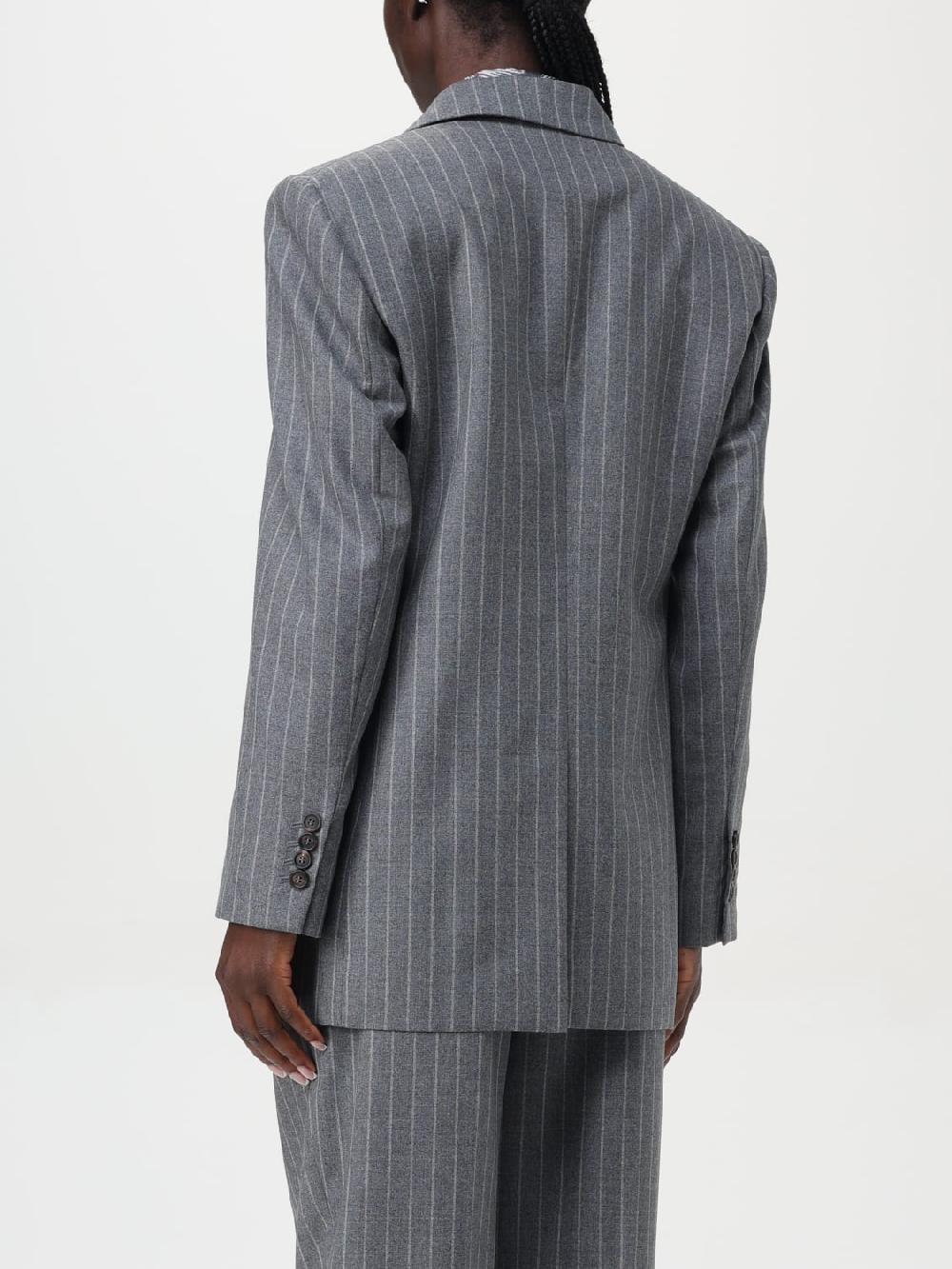 Giglio Blazer Gessato A Doppiopetto Brunello Cucinelli