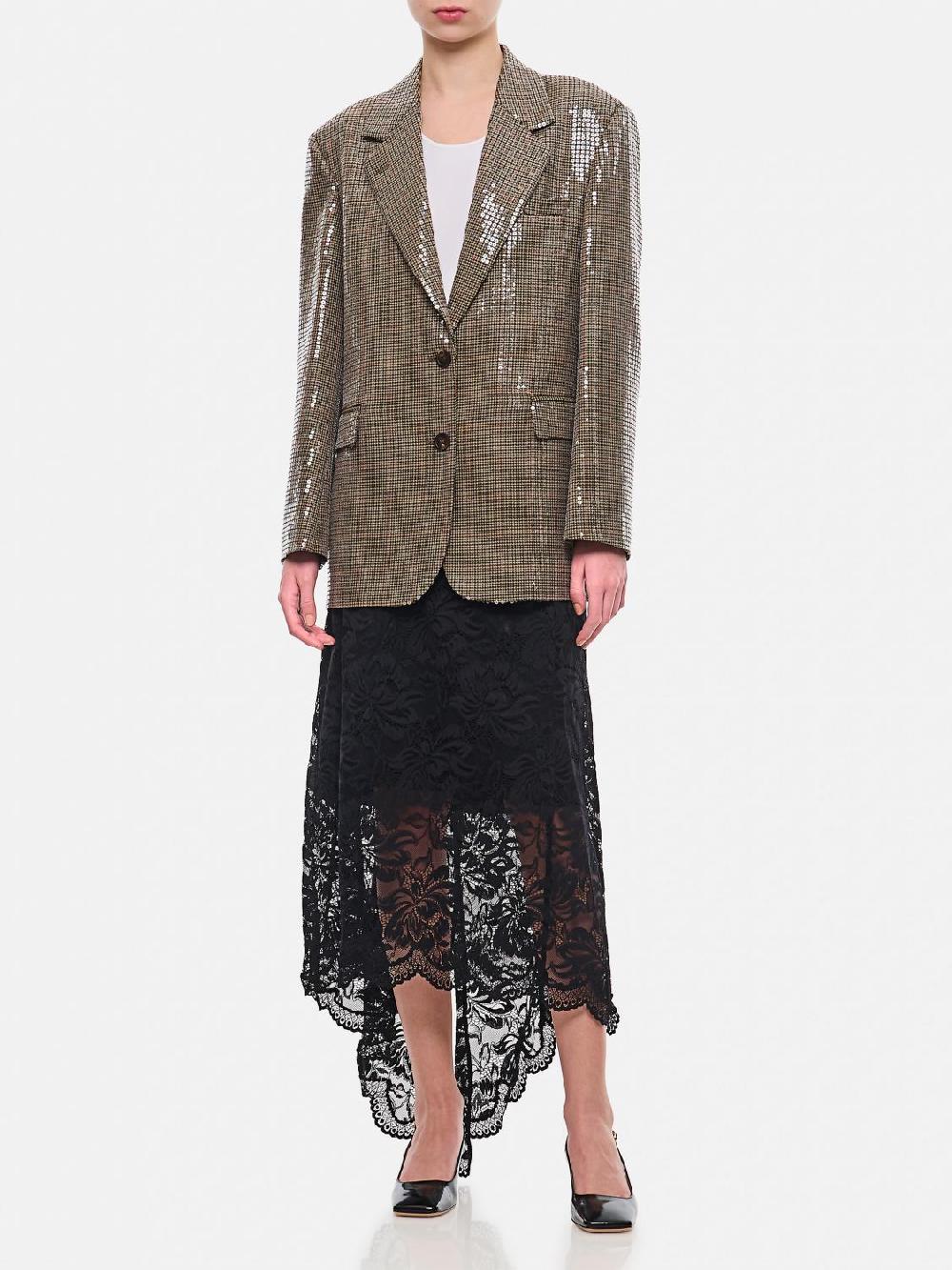 Giglio Blazer Golden Goose In Misto Lana Con Paillettes