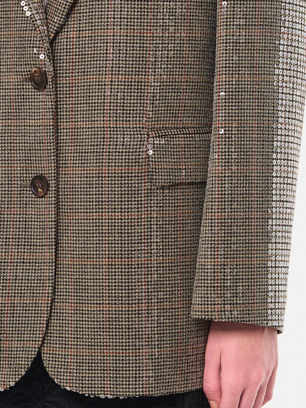 Giglio Blazer Golden Goose In Misto Lana Con Paillettes