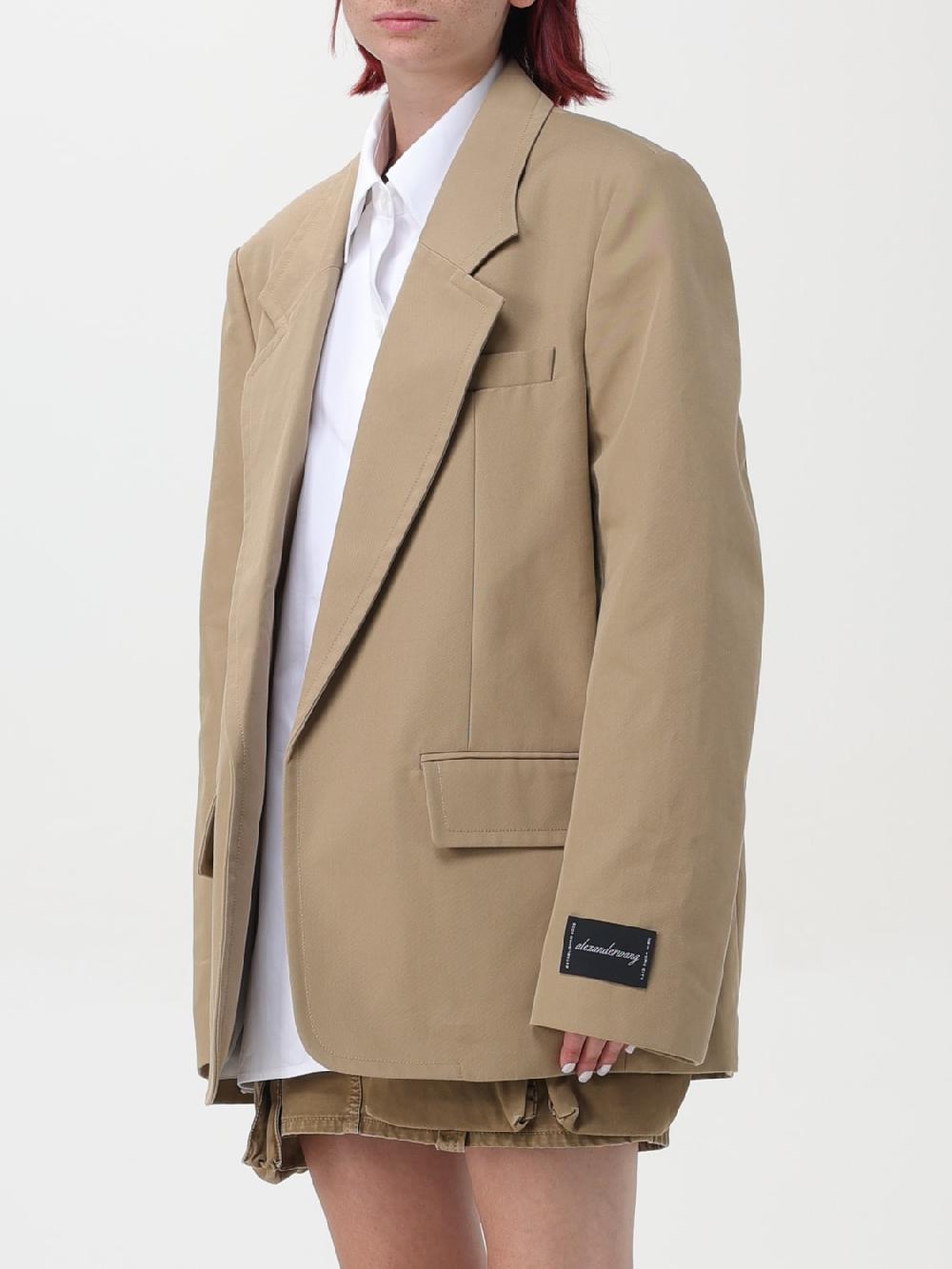 Giglio Blazer In Misto Cotone Oversize Alexander Wang