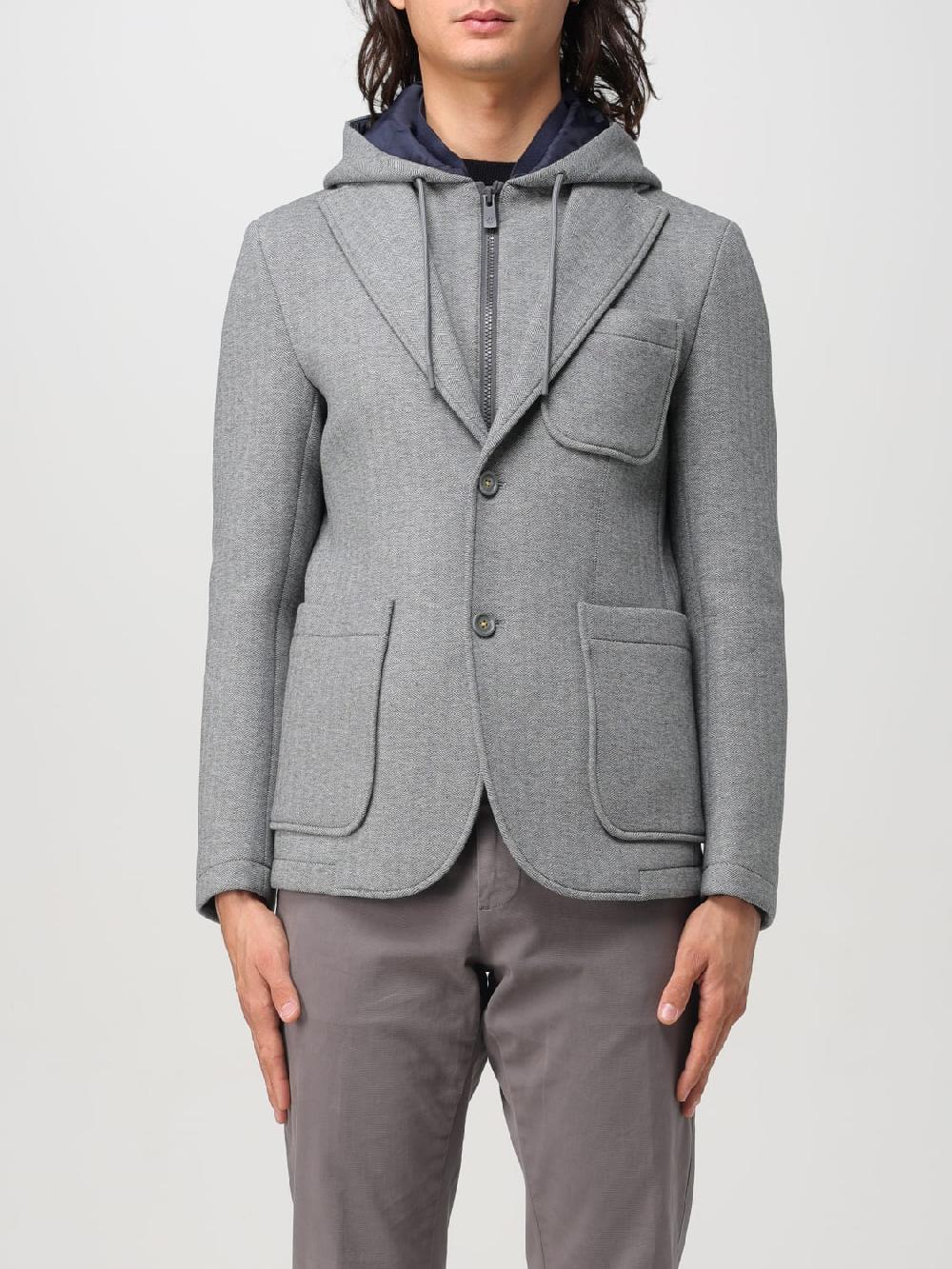 Giglio Blazer Manuel Ritz in misto cotone con cappuccio