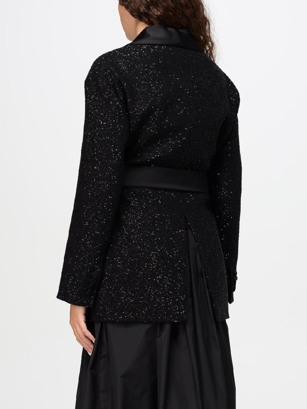 Giglio Blazer Max Mara In Misto Lana Con Paillettes