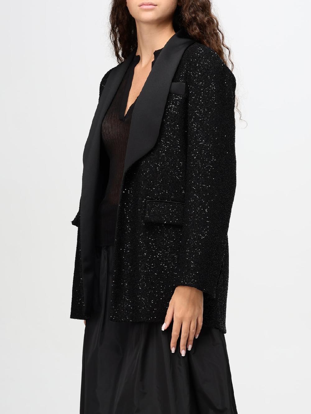 Giglio Blazer Max Mara In Misto Lana Con Paillettes