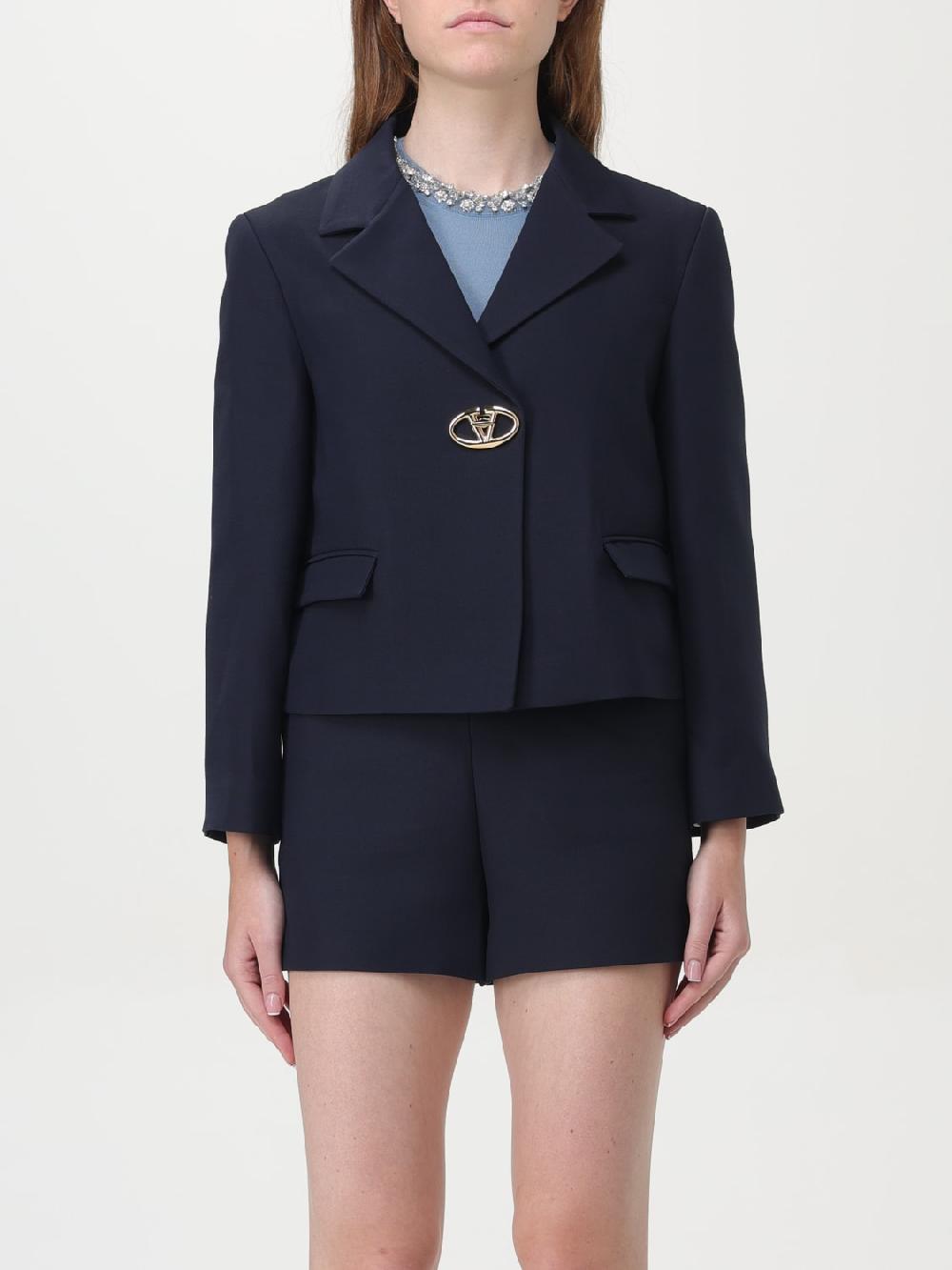 Giglio Blazer VLogo Valentino in lana vergine e seta