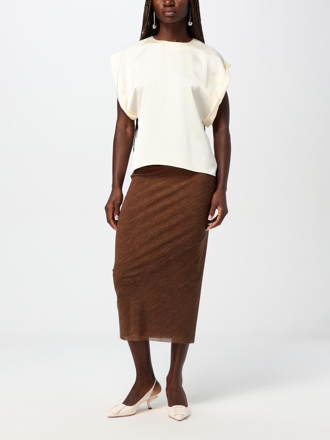 Giglio Blusa Philosophy Di Lorenzo Serafini In Raso