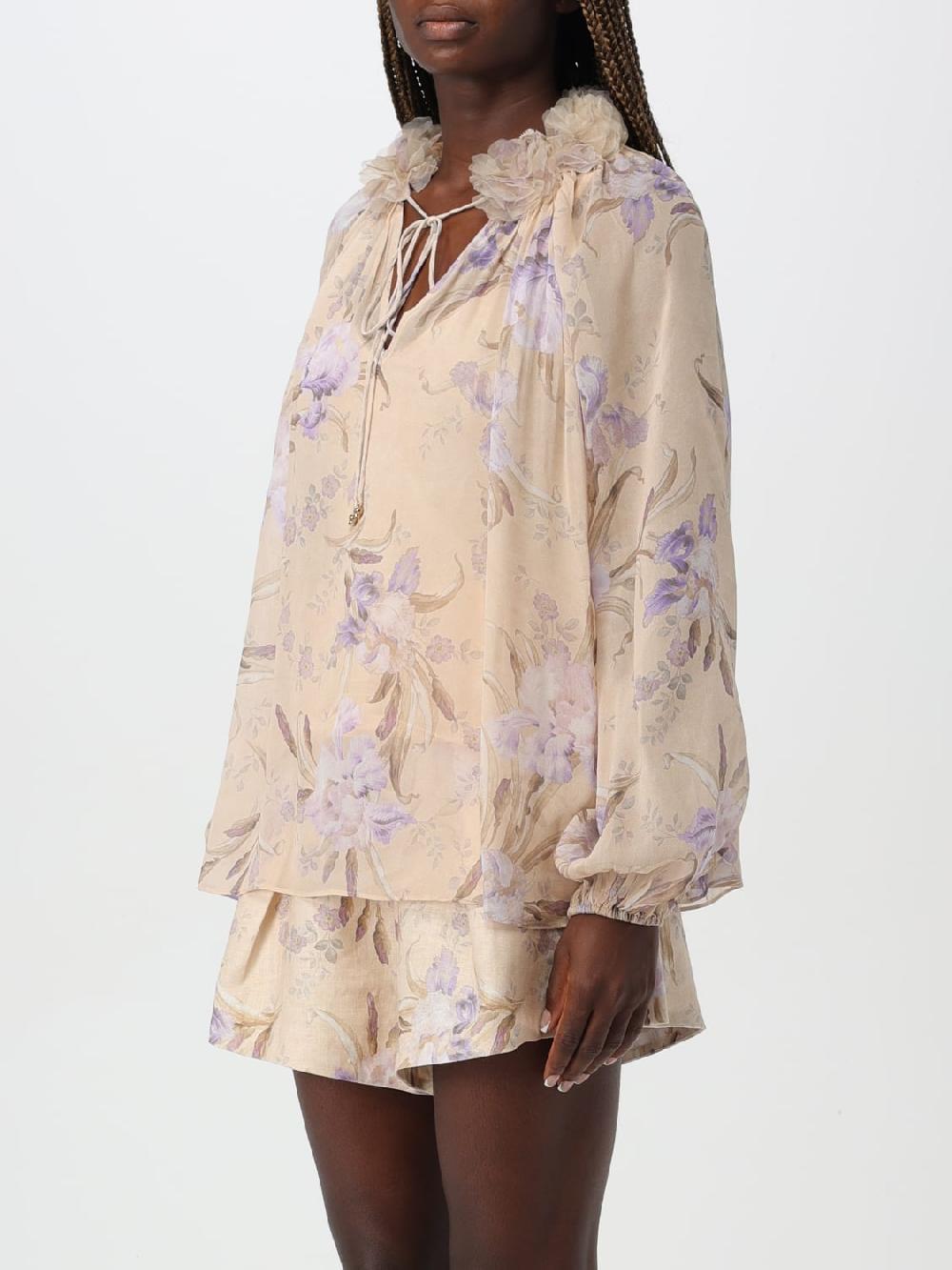 Giglio Blusa Zimmermann In Viscosa Con Stampa Floreale